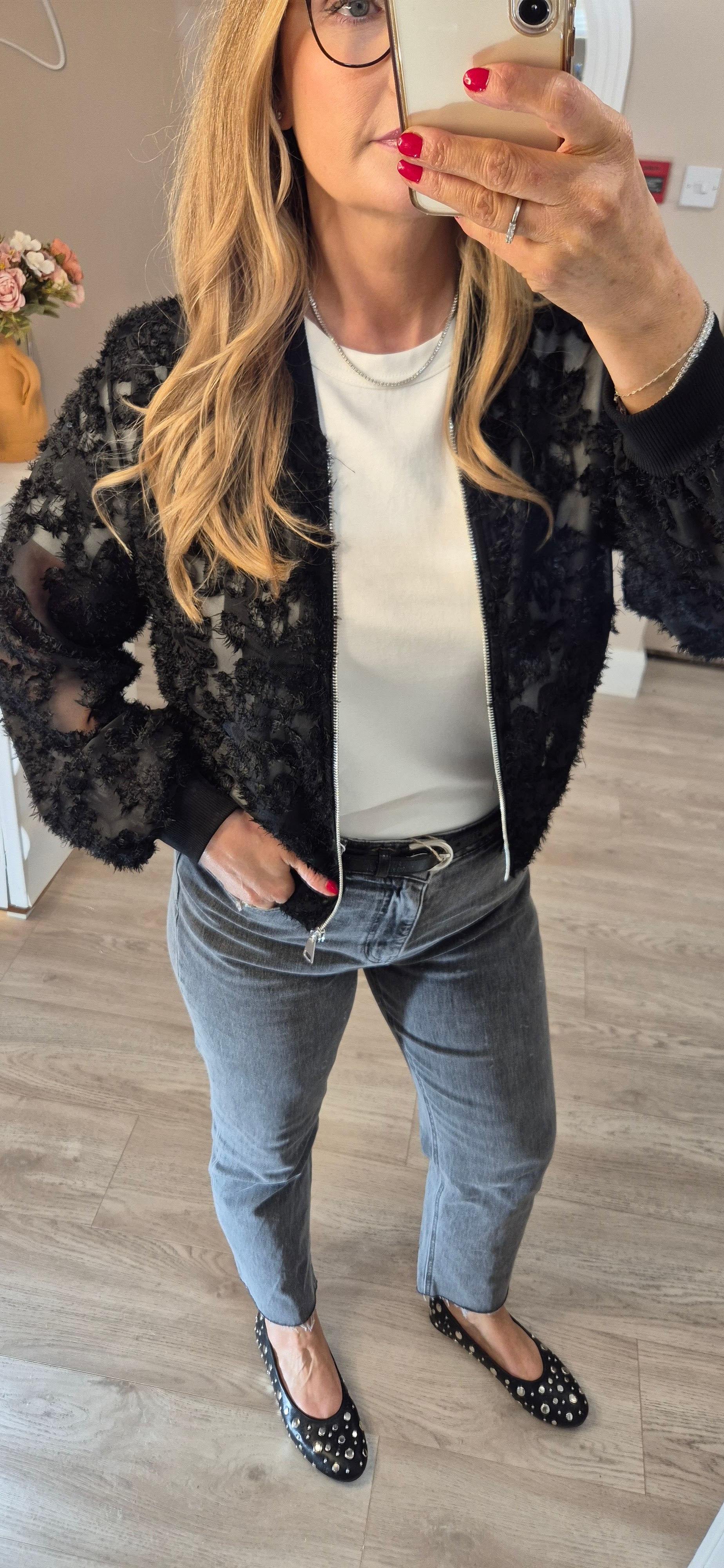 Lauren Lace Bomber Jacket