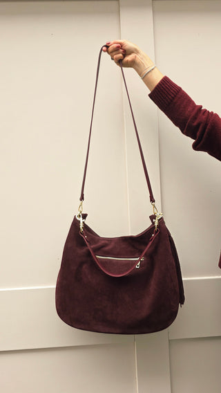 Anna Burgundy Tote