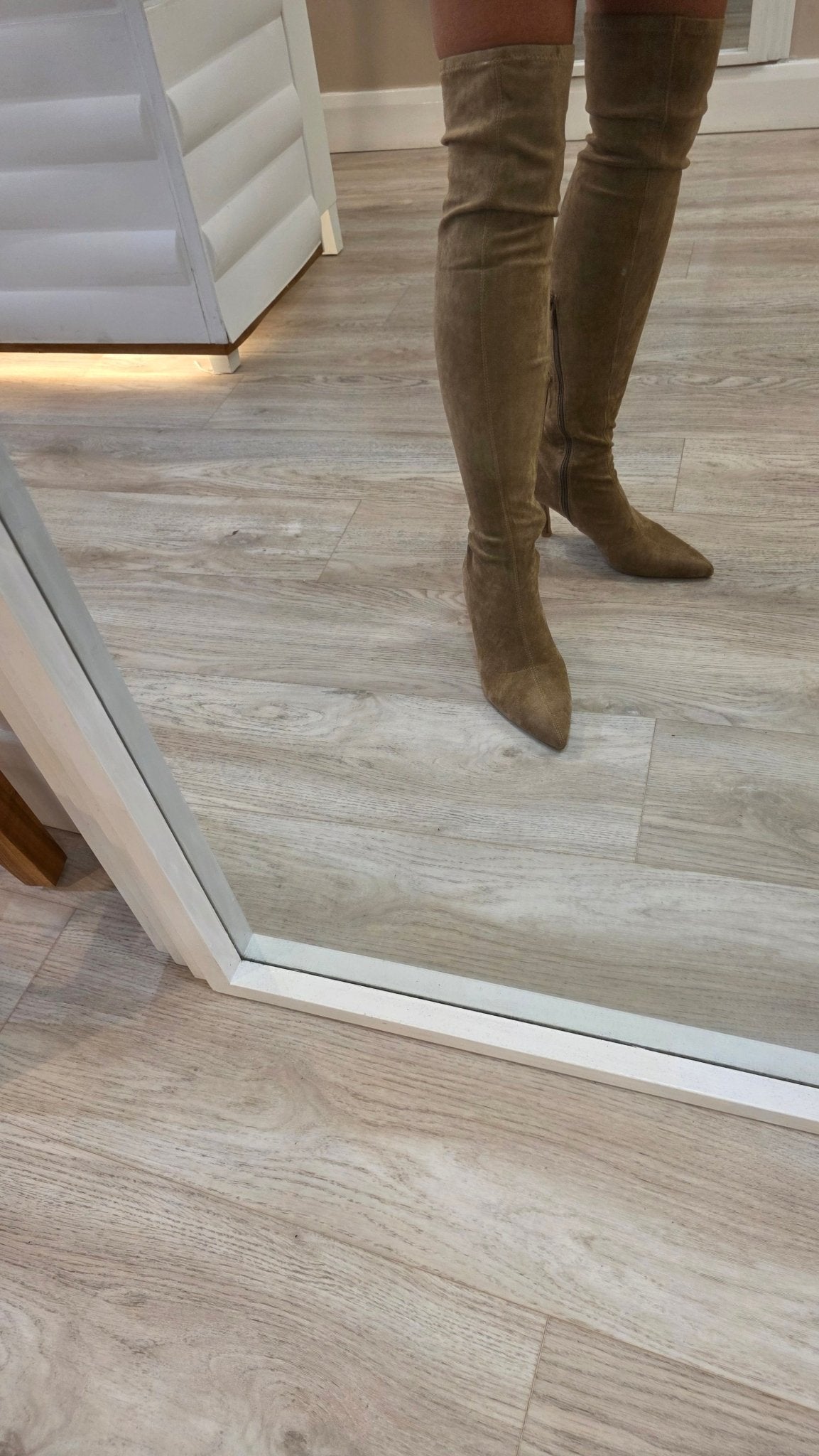 Tracy Beige Boots - Lily's Boutique
