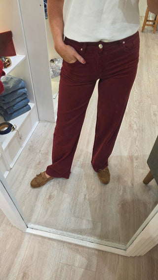 Becka Burgundy Jeans