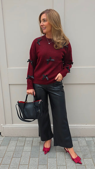Gwen Burgundy Jumper