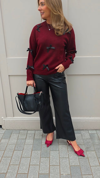Gwen Burgundy Jumper