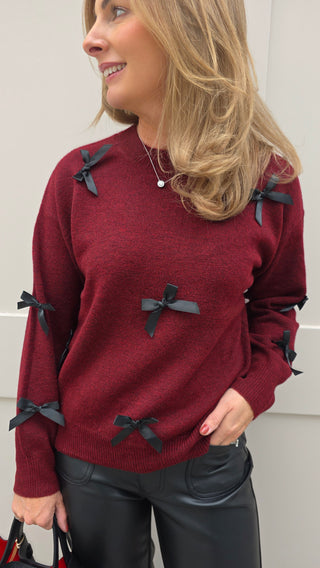 Gwen Burgundy Jumper