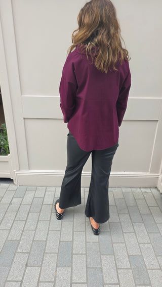 Zoe Top Burgundy