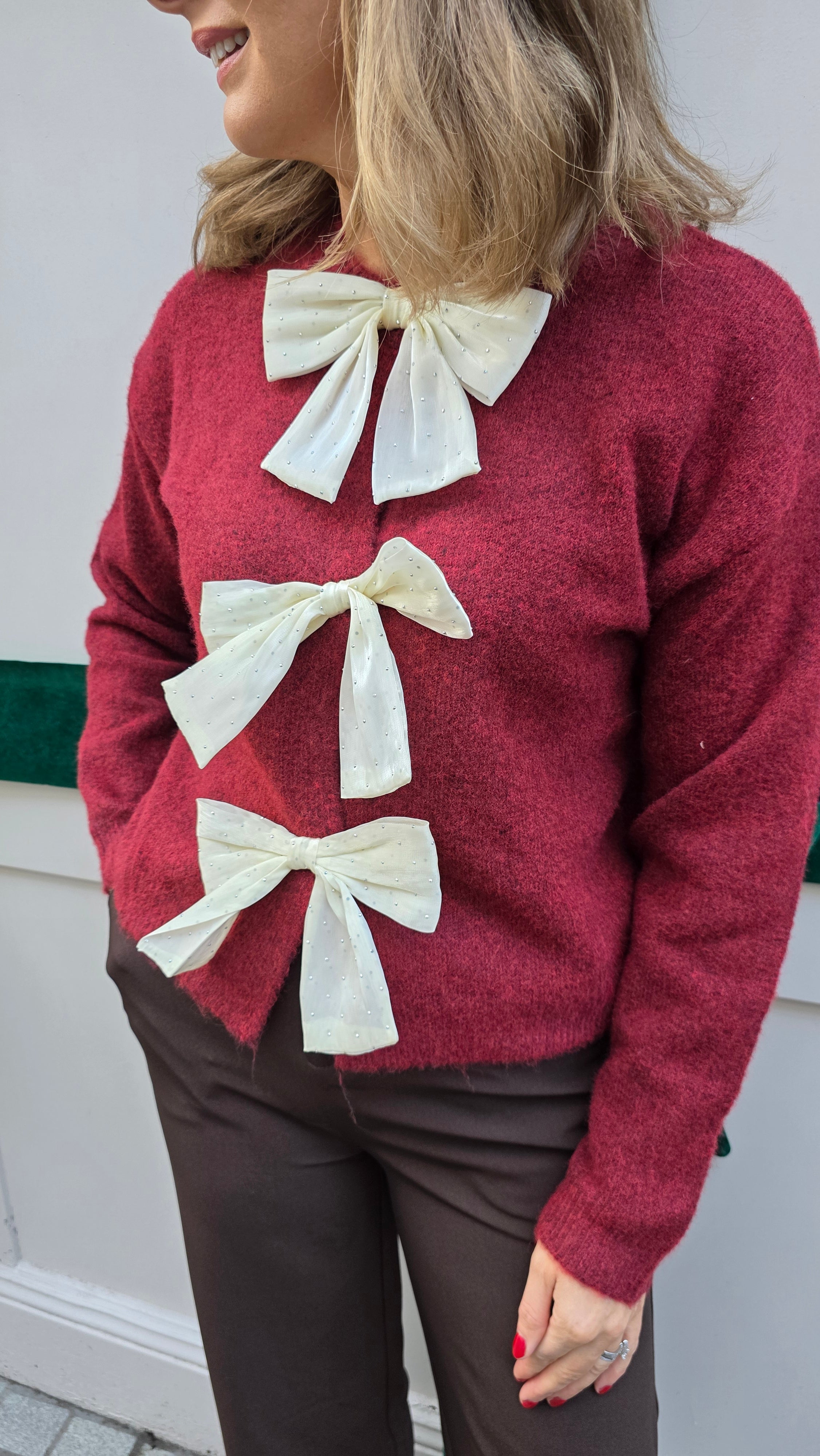Charlotte Bow Jumper/Cardi