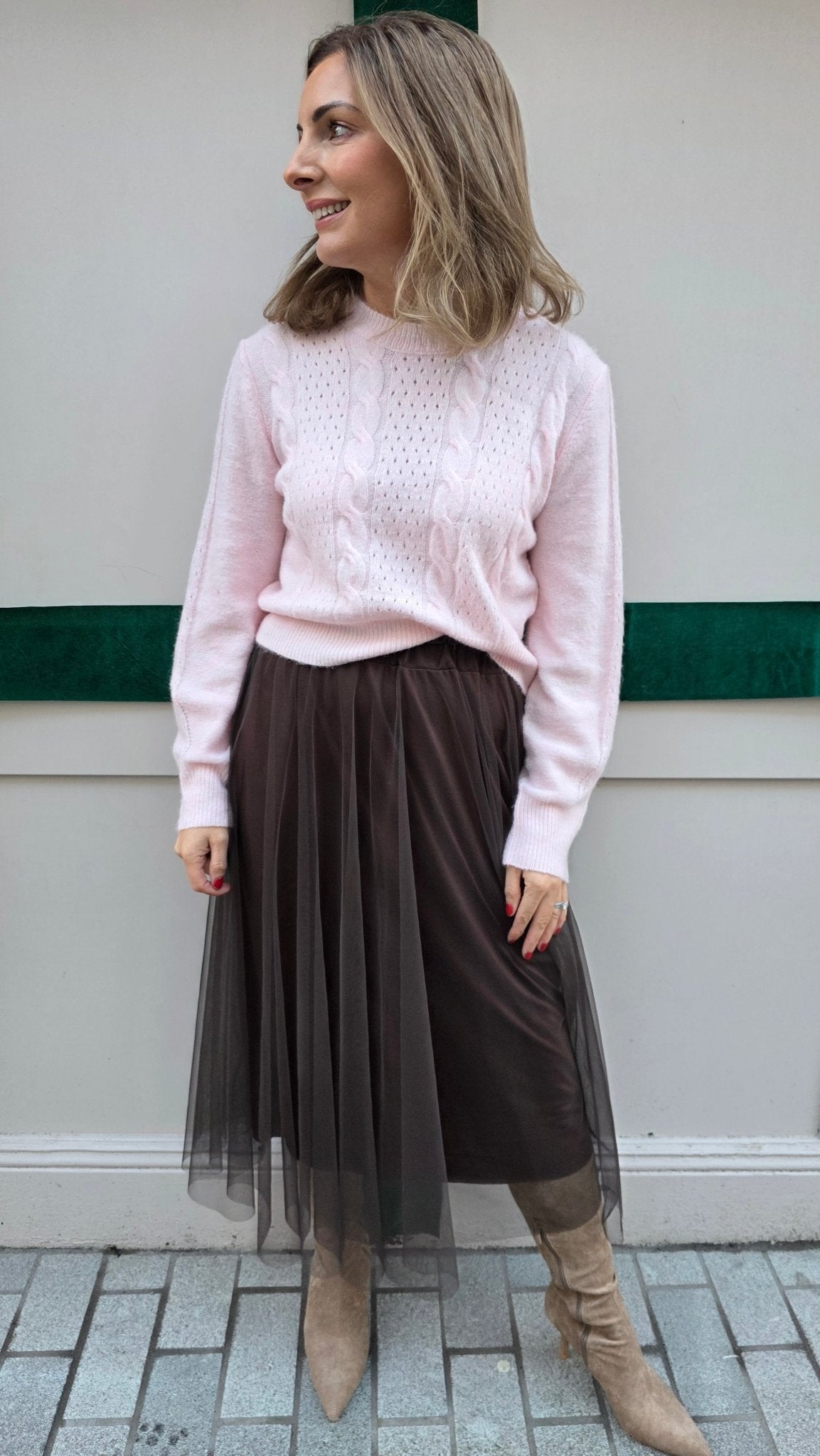 Roz Skirt brown - Lily's Boutique