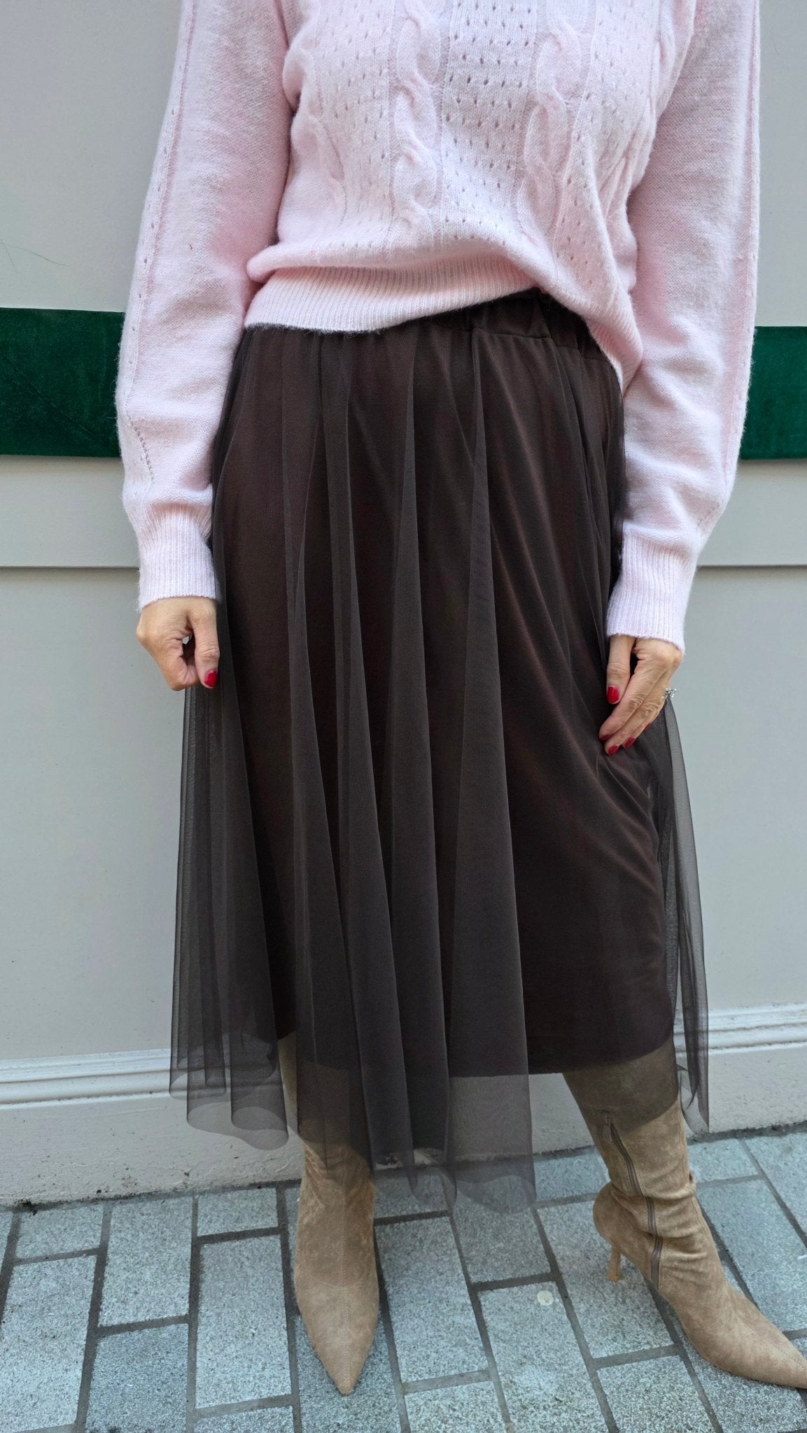Roz Skirt brown - Lily's Boutique