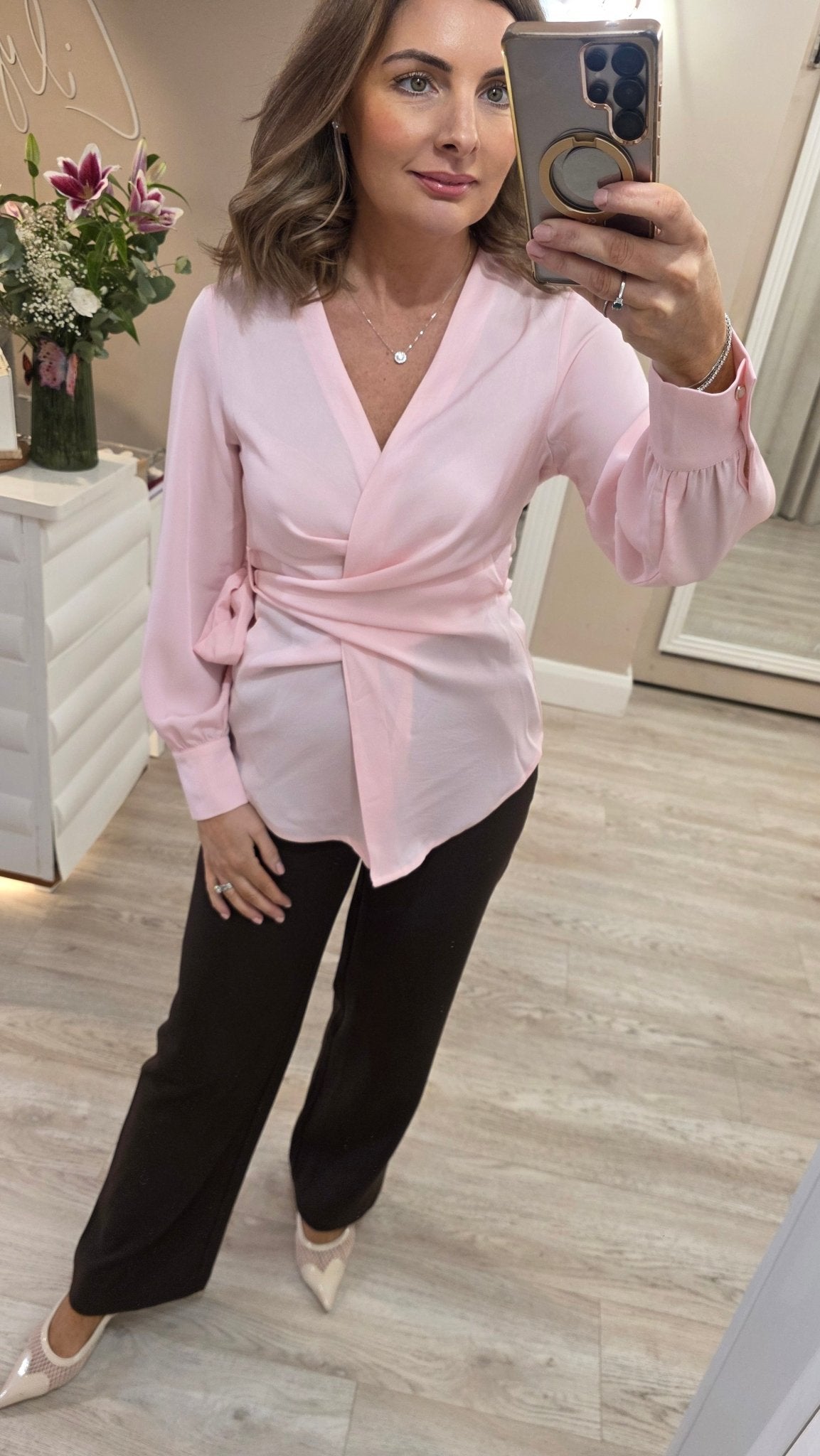Amanda Wrap Top - Lily's Boutique