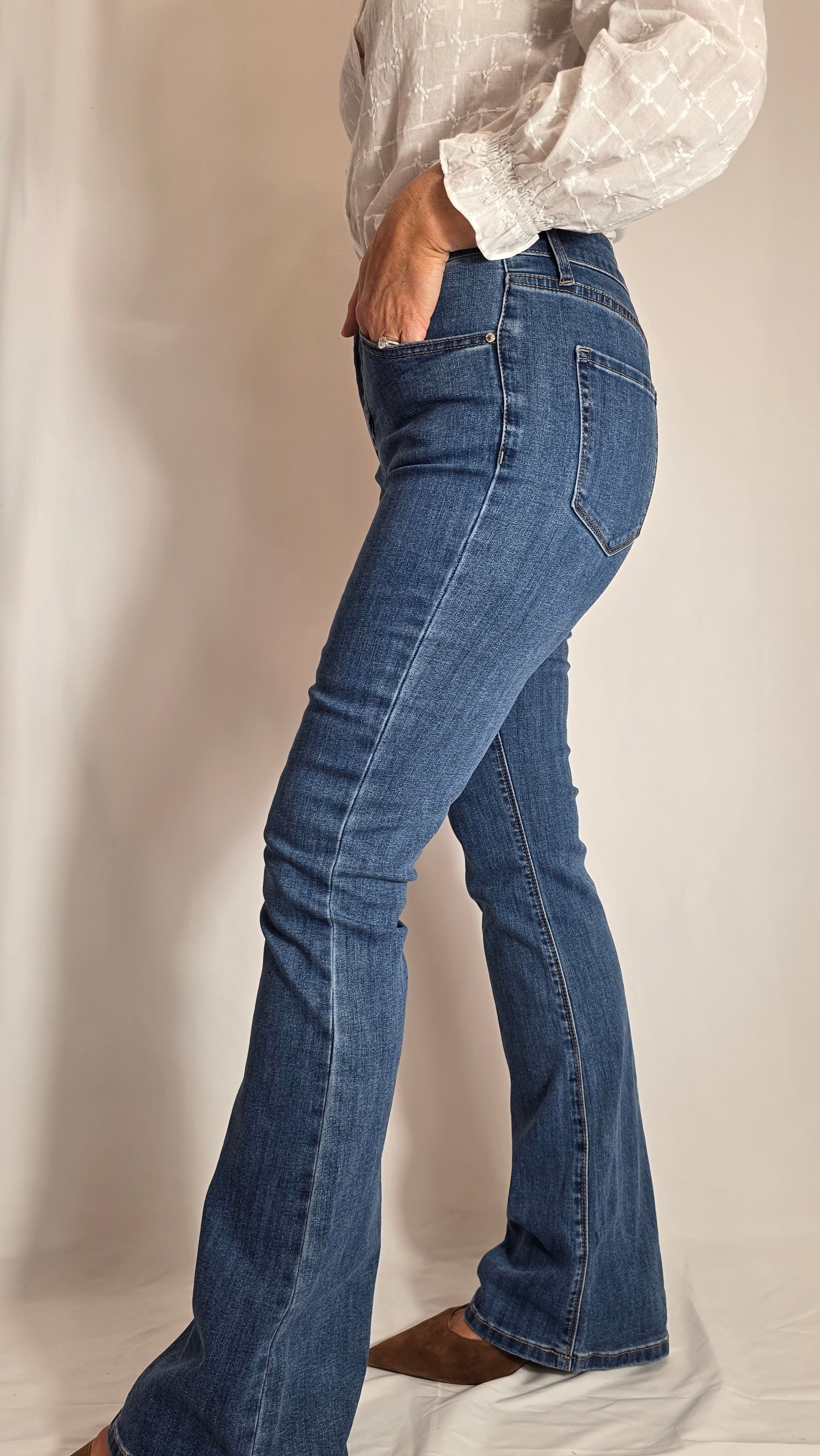 Katie Flared Jeans-by Lily's