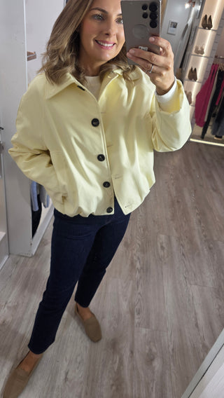 Shelley Yellow Bomber Jacket