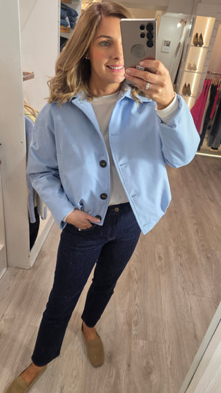 Shelley  Blue Bomber Jacket