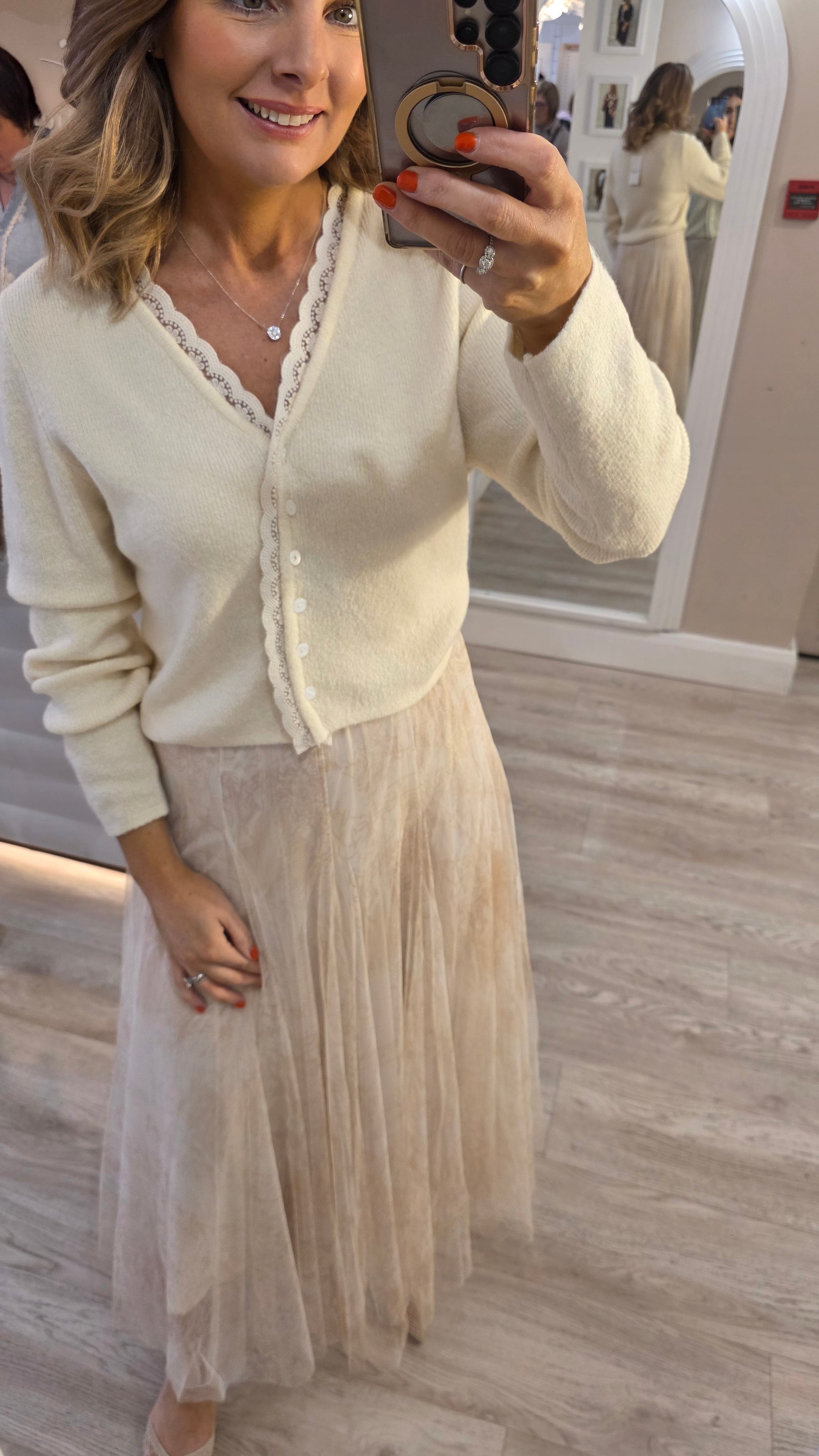 Mila Beige Cardi