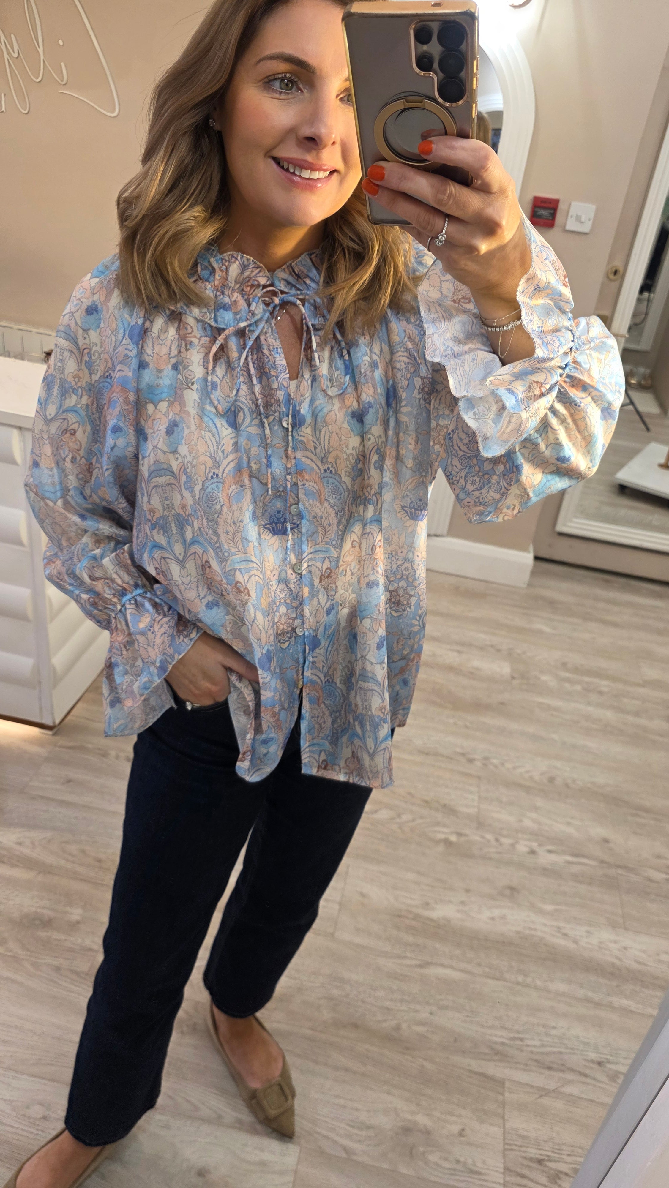 Valarie Blouse Blue