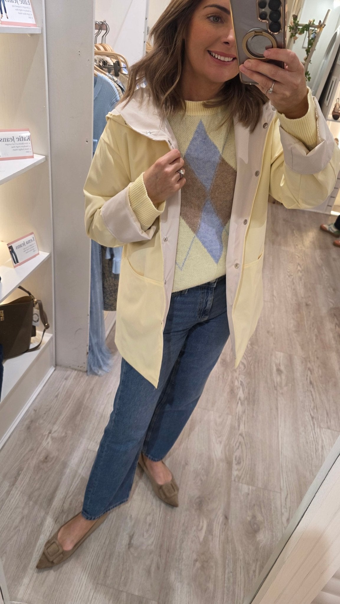 Rebecca Hooded Mac - Lily's Boutique