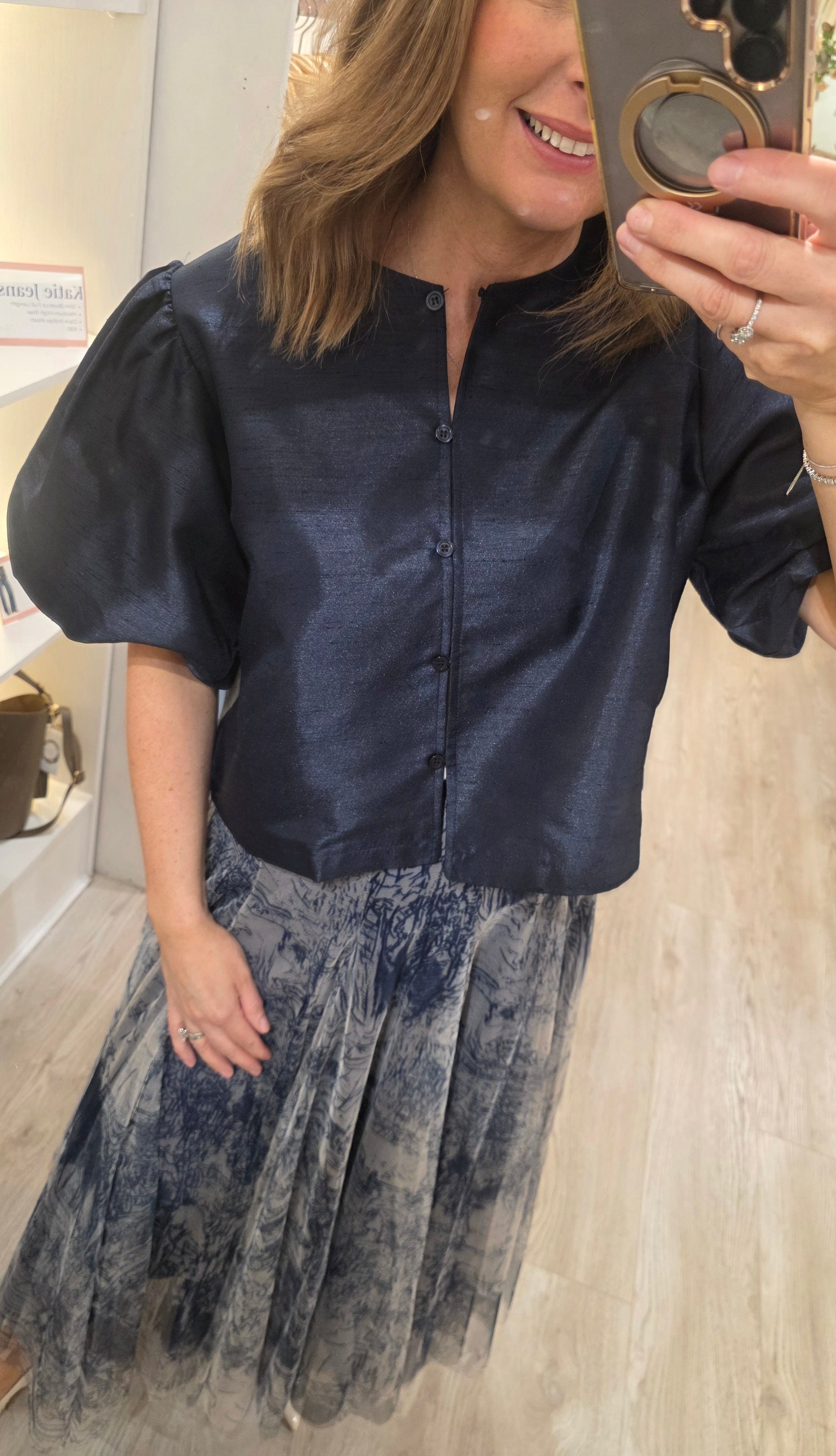 Ella Navy Top/Jacket