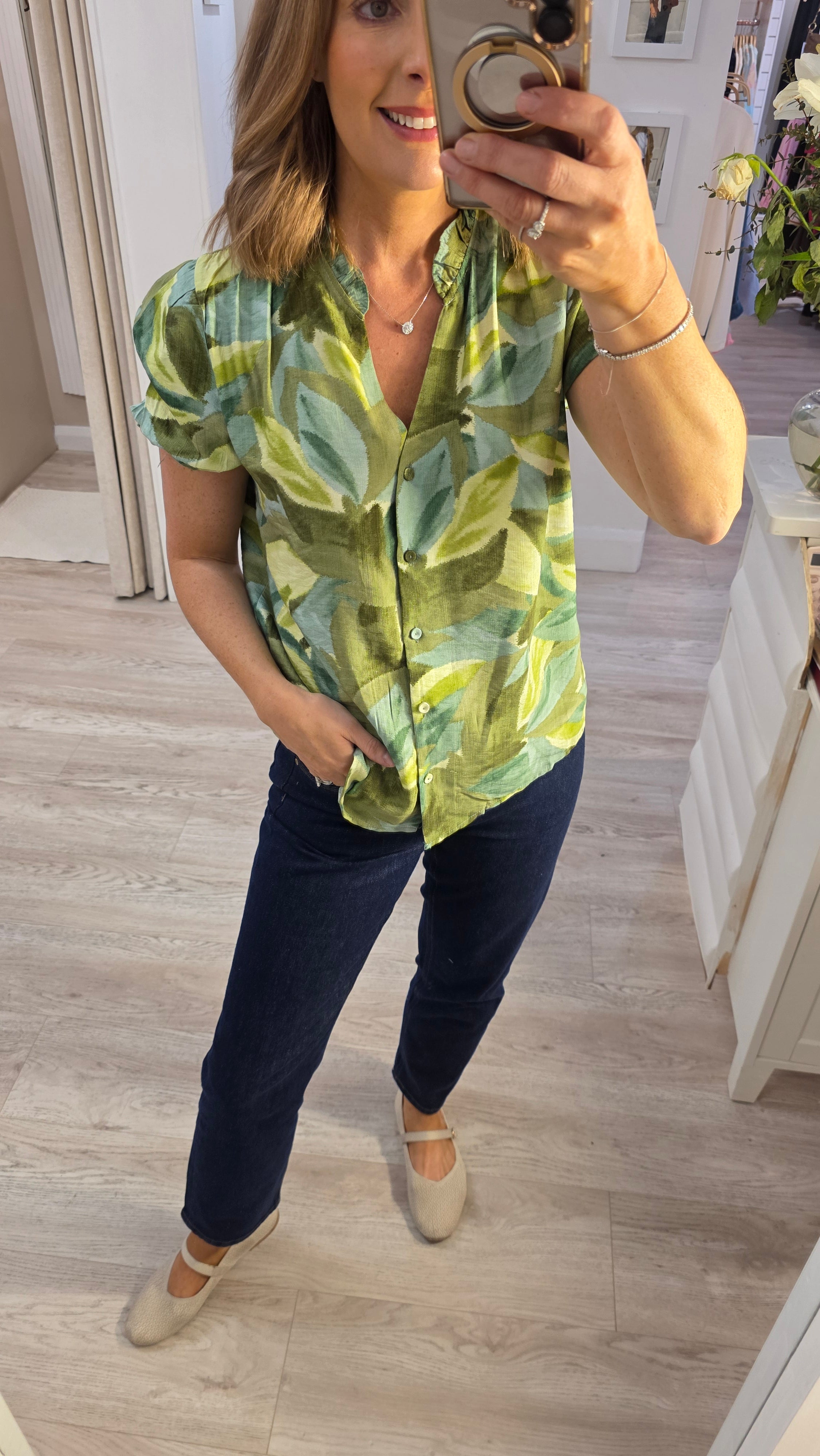 Ivy Green Blouse