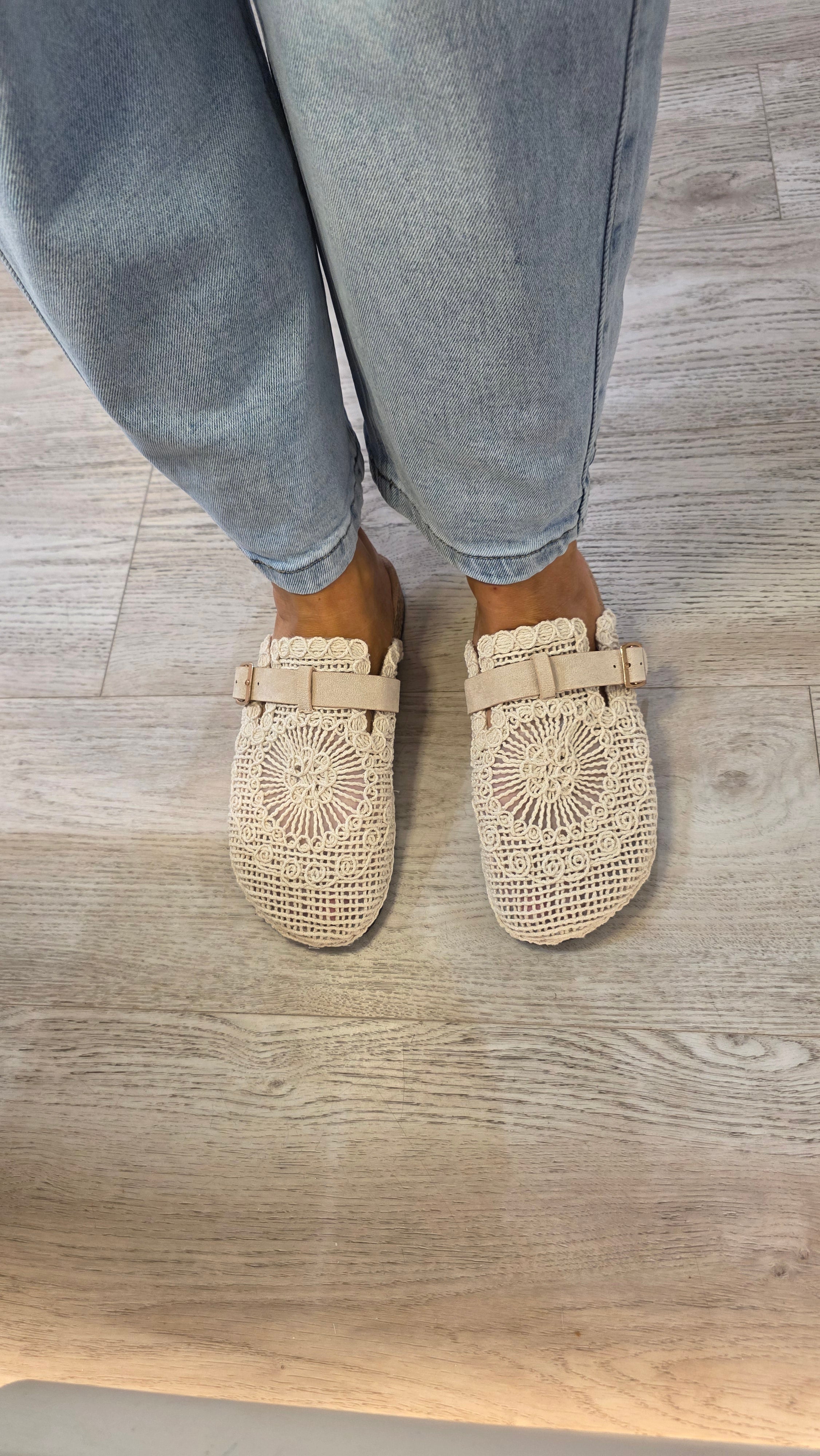 Esme Crochet Mules