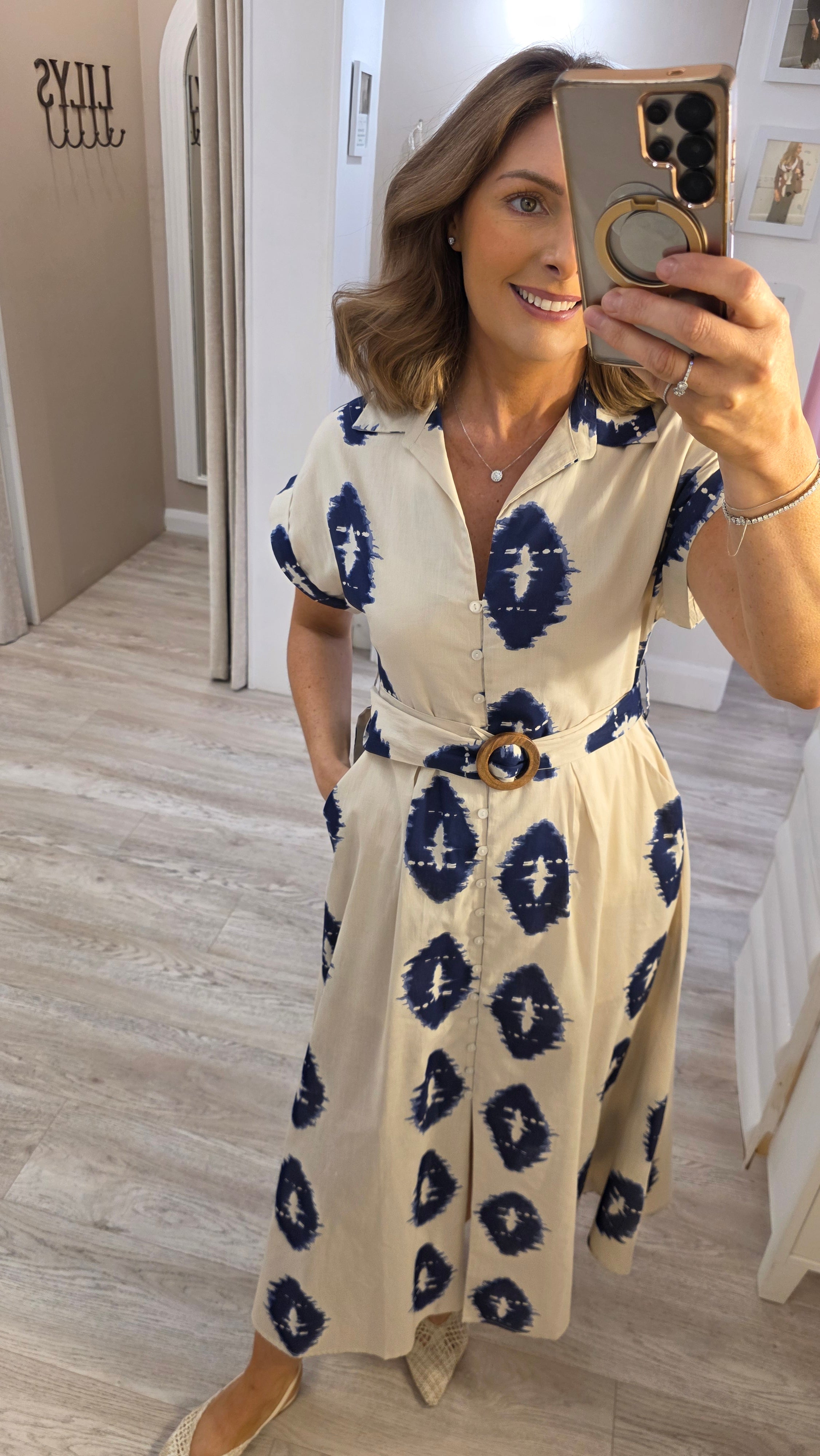 Olivia Navy Dress