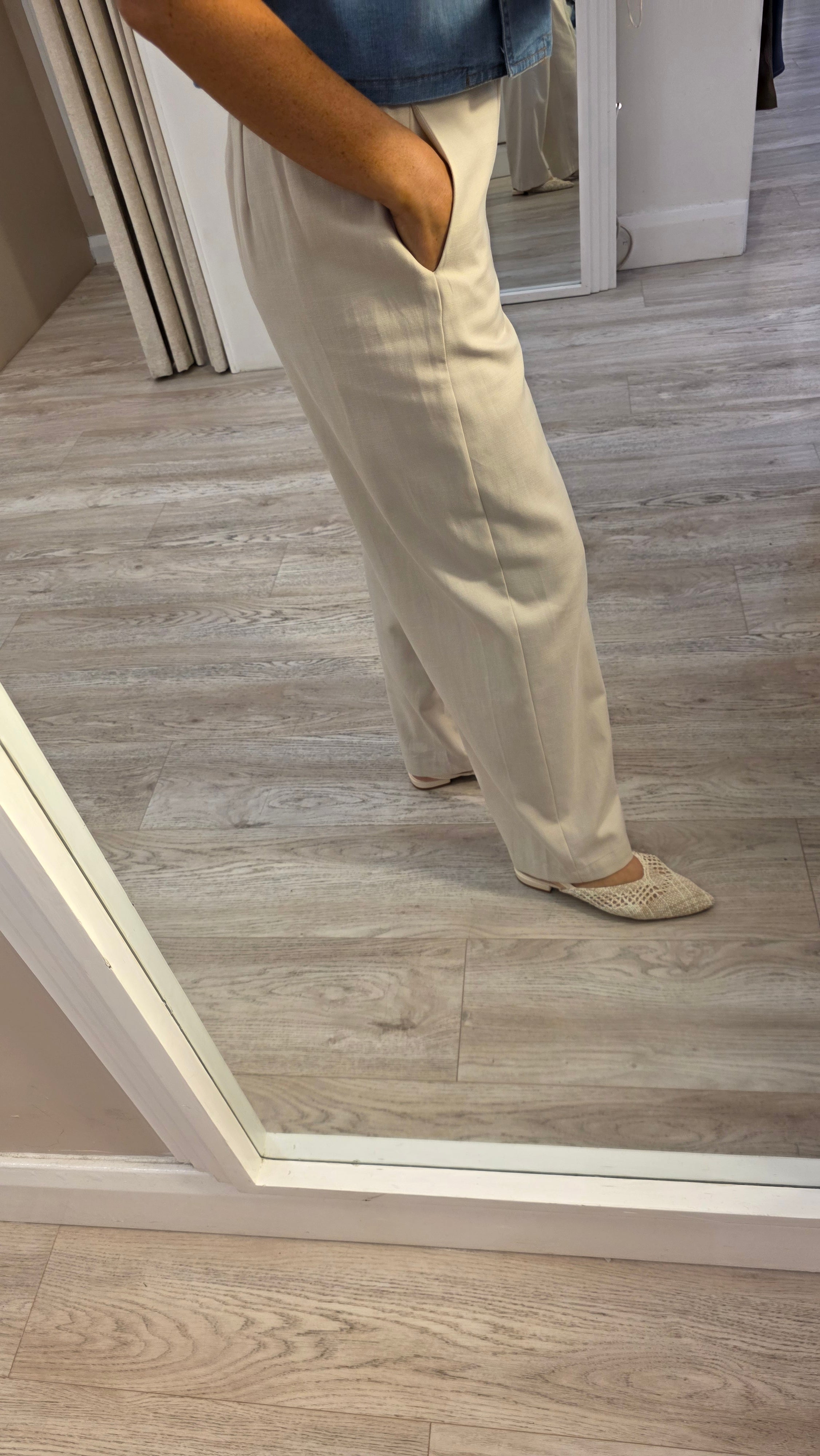 Celine Cream Trousers
