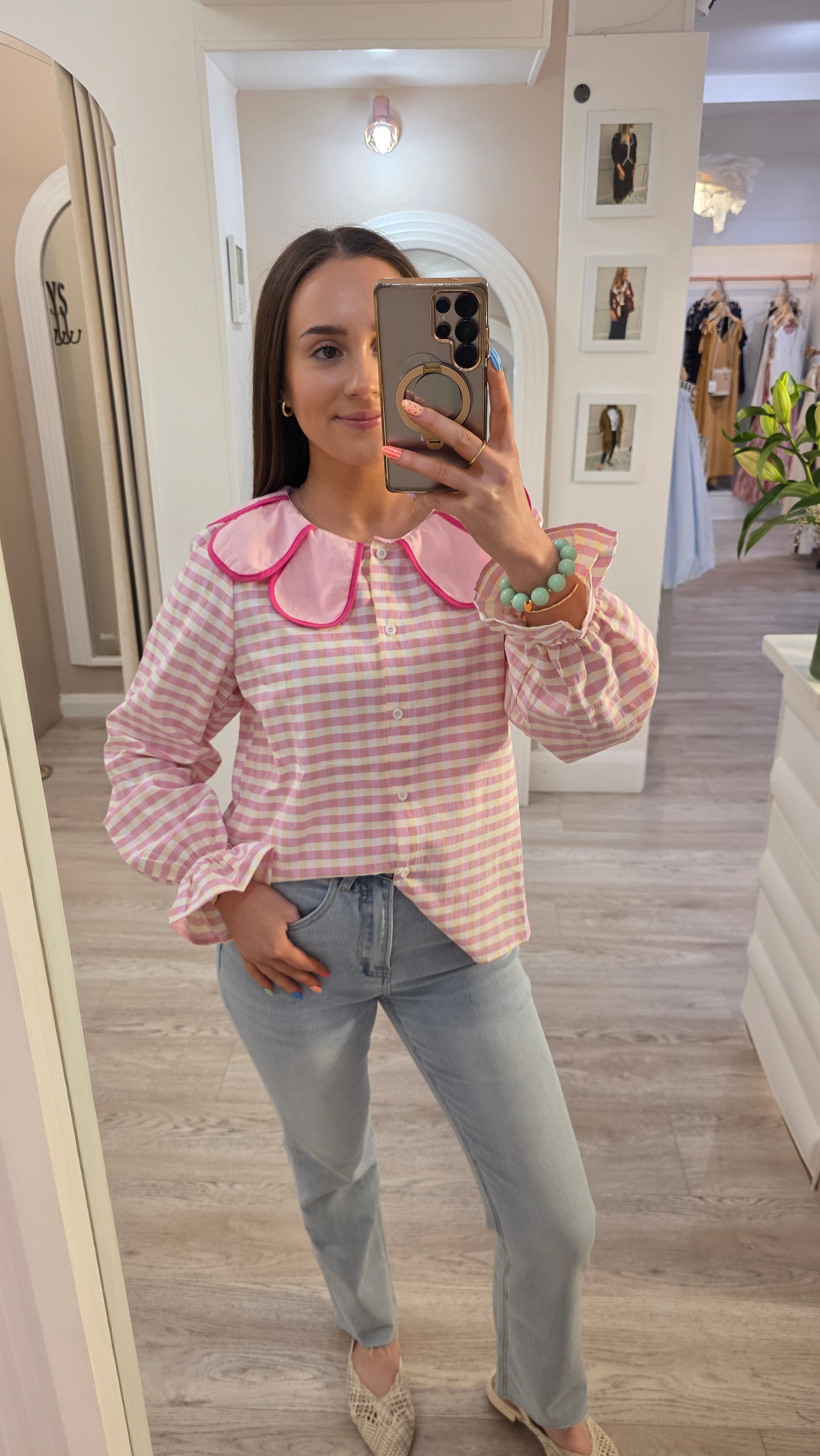 Veronica Pink Blouse