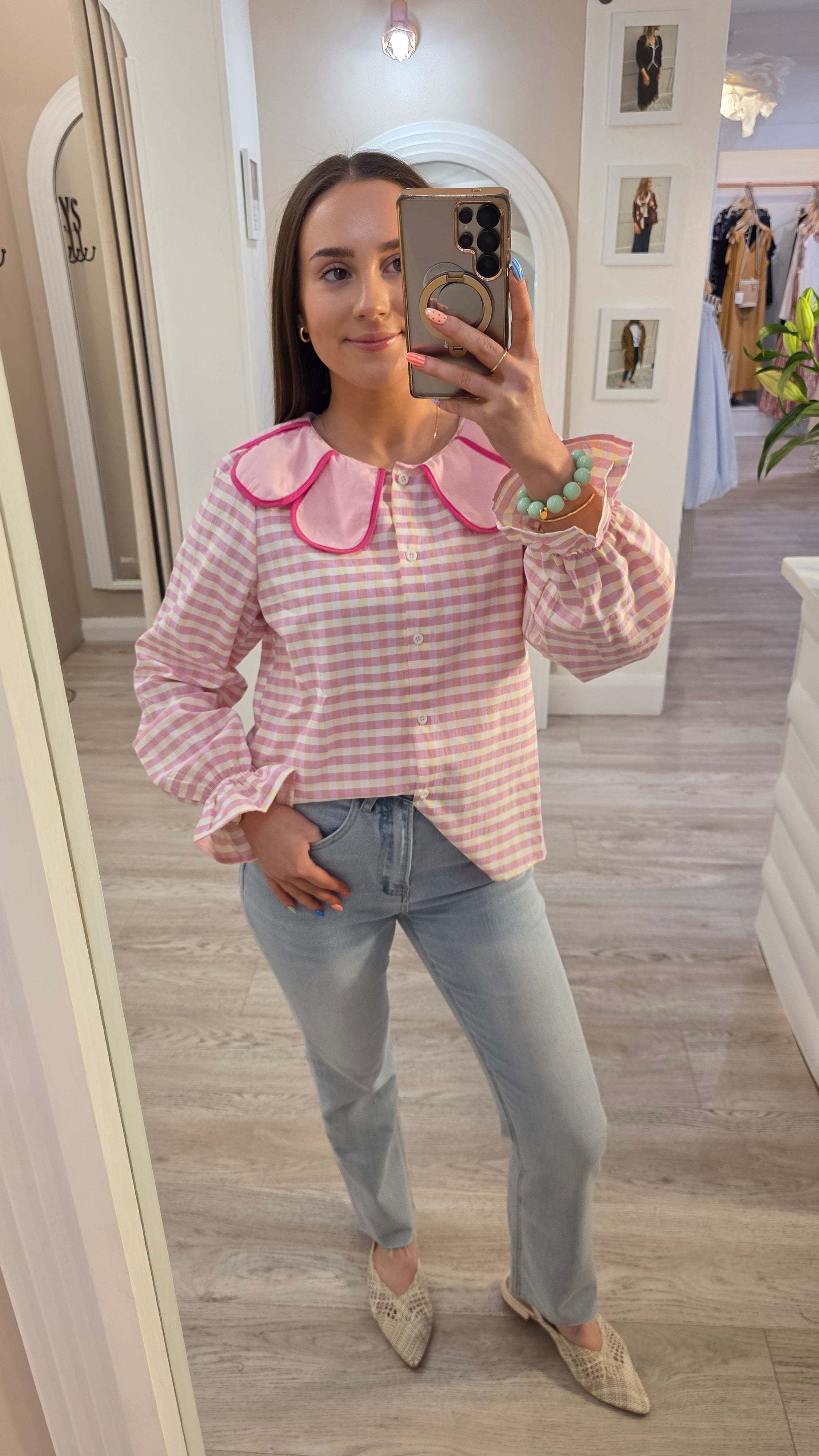Veronica Pink Blouse