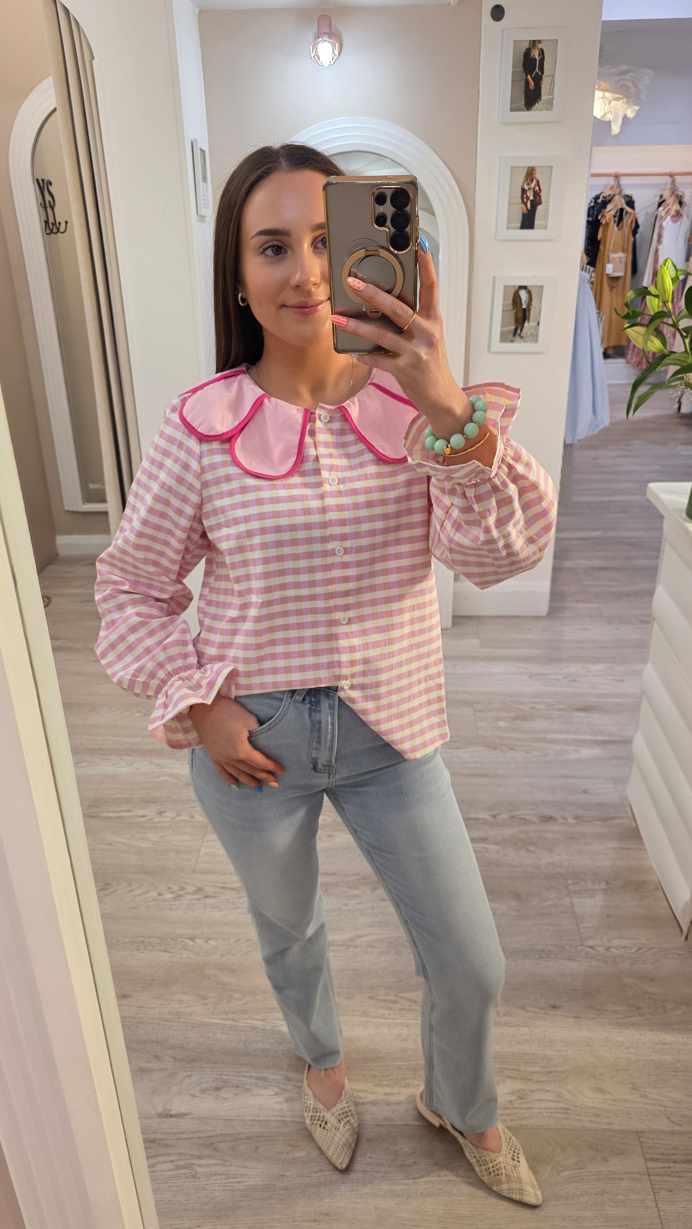 Veronica Pink Blouse