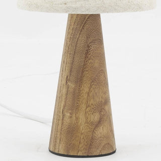 Paulownia lamp with base