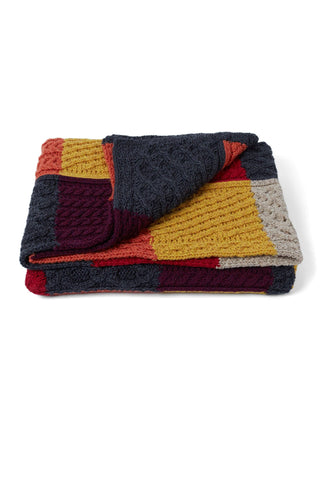 Killala Aran Intarsia Blanket 837: 39x60