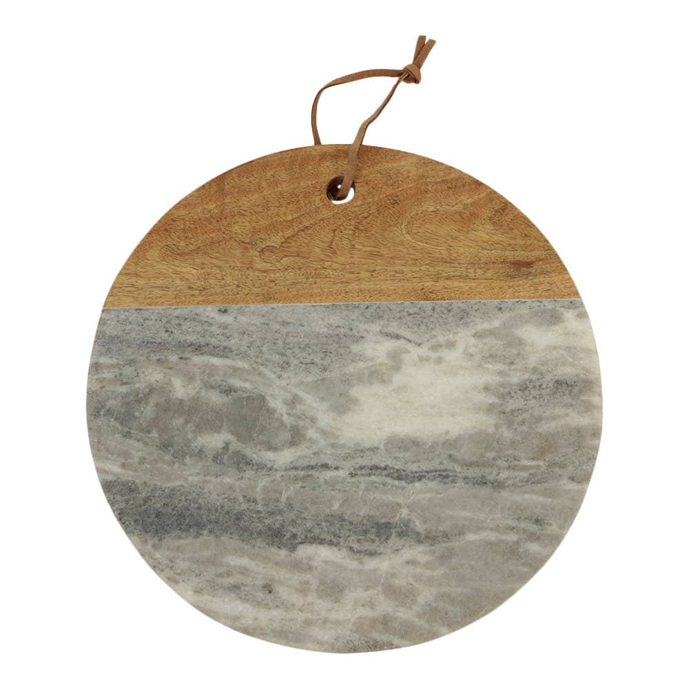 Marble round serving board Maika