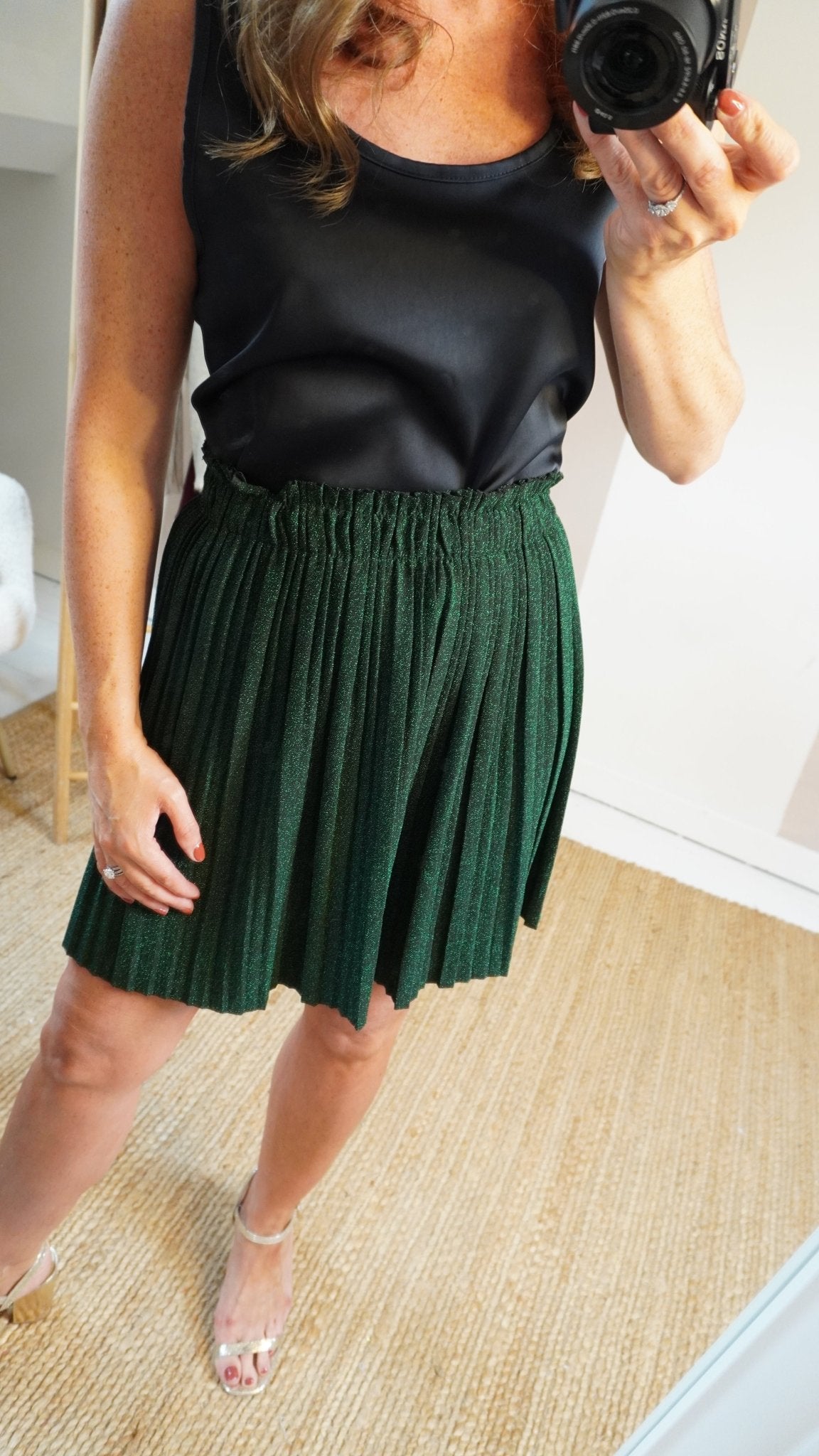 Carla Green Skirt - Lily's Boutique