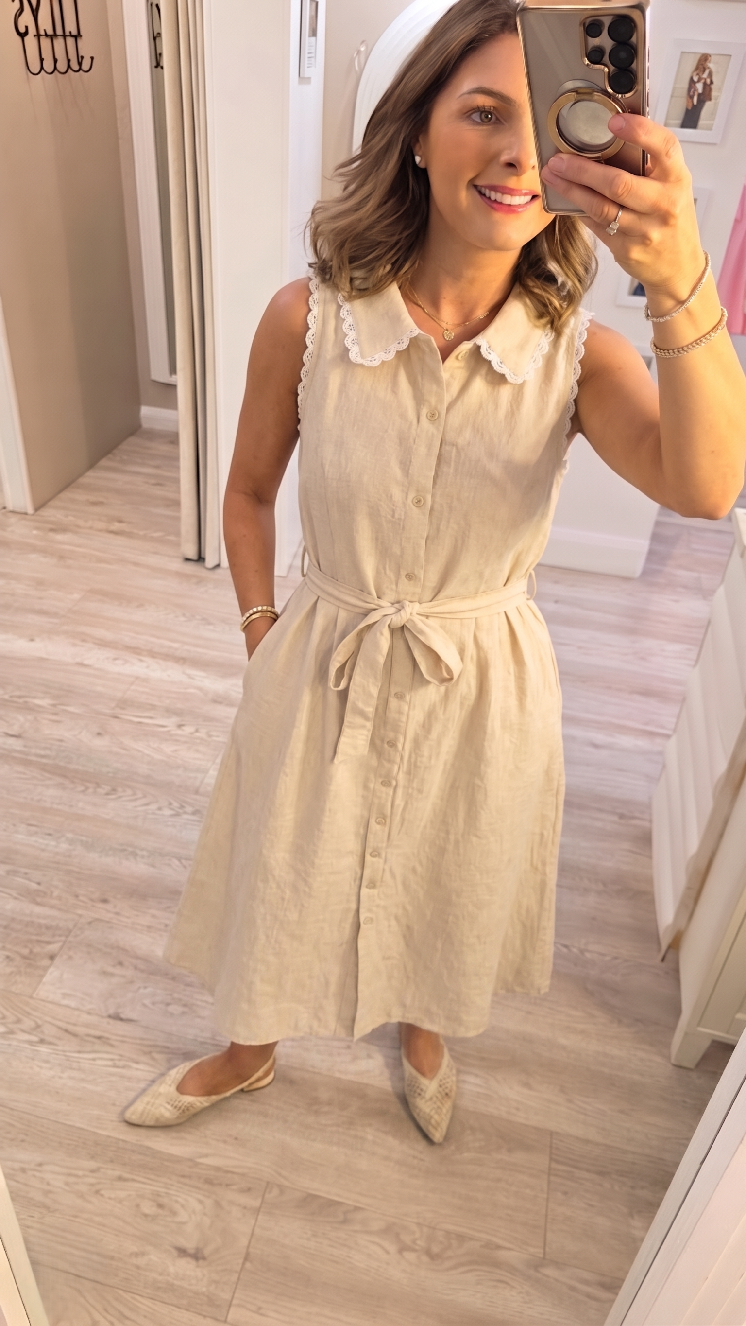 Clara Beige Dress