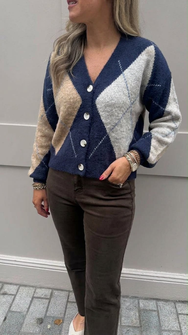Andrea Navy Cardi - Lily's Boutique