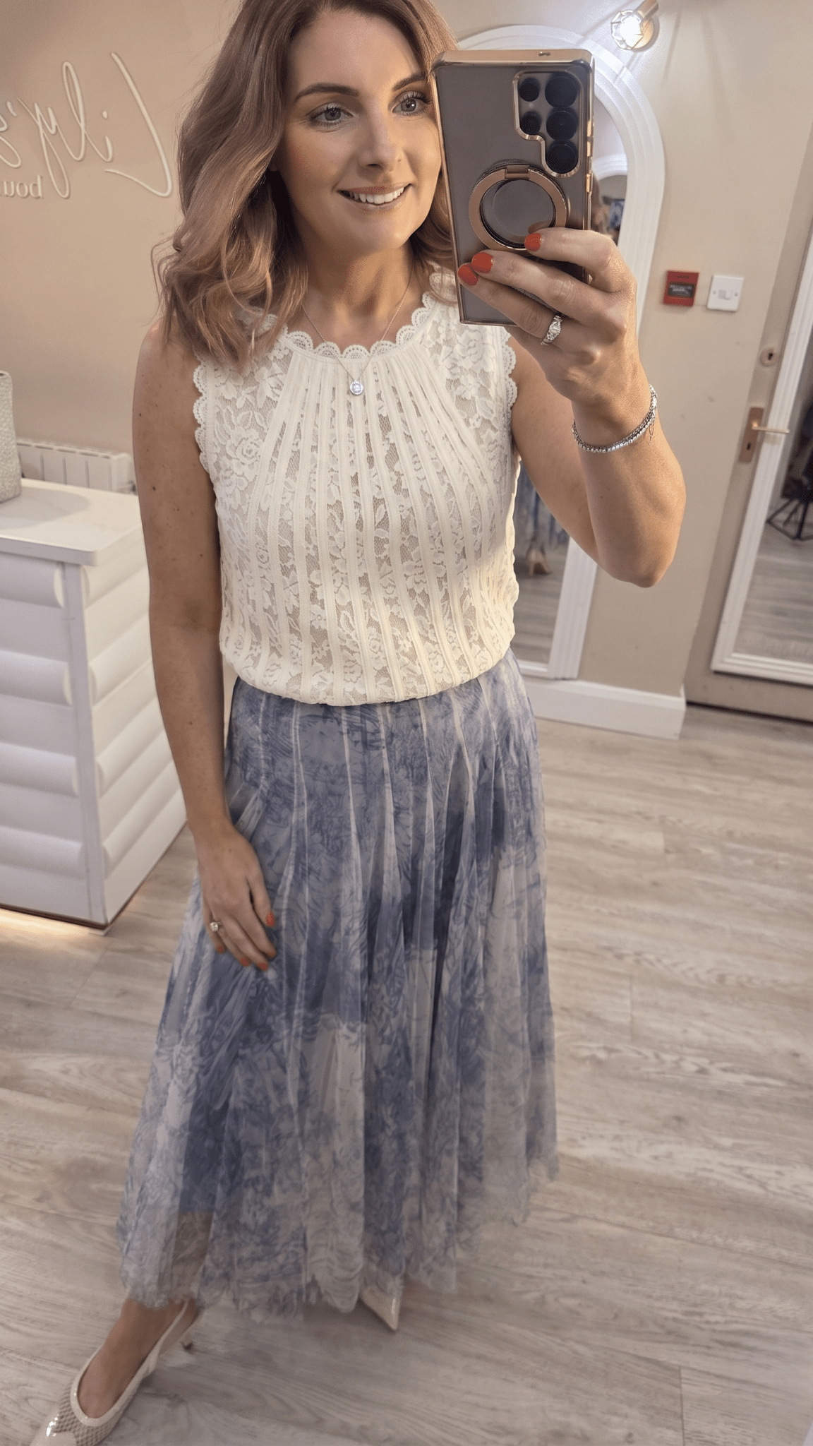Anna Top Cream - Lily's Boutique