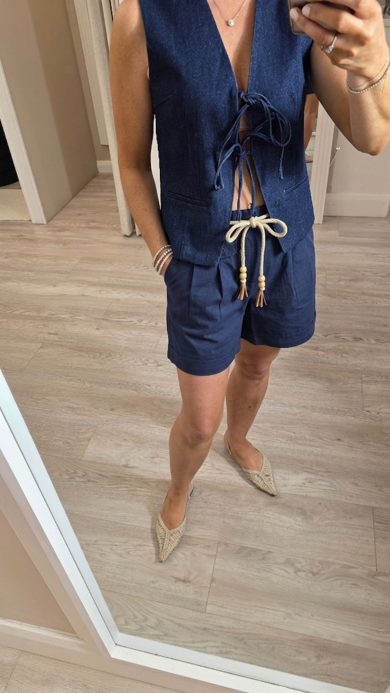 Ciara Navy Shorts