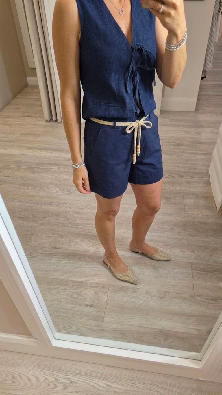 Ciara Navy Shorts