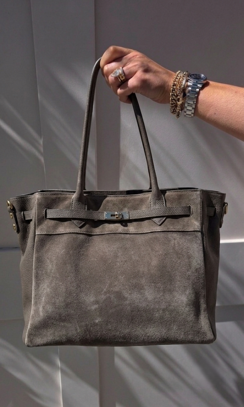 Jennifer Grey Suede Bag
