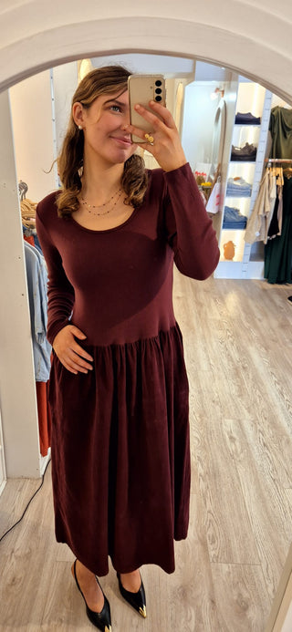 Orla Dress Burgundy