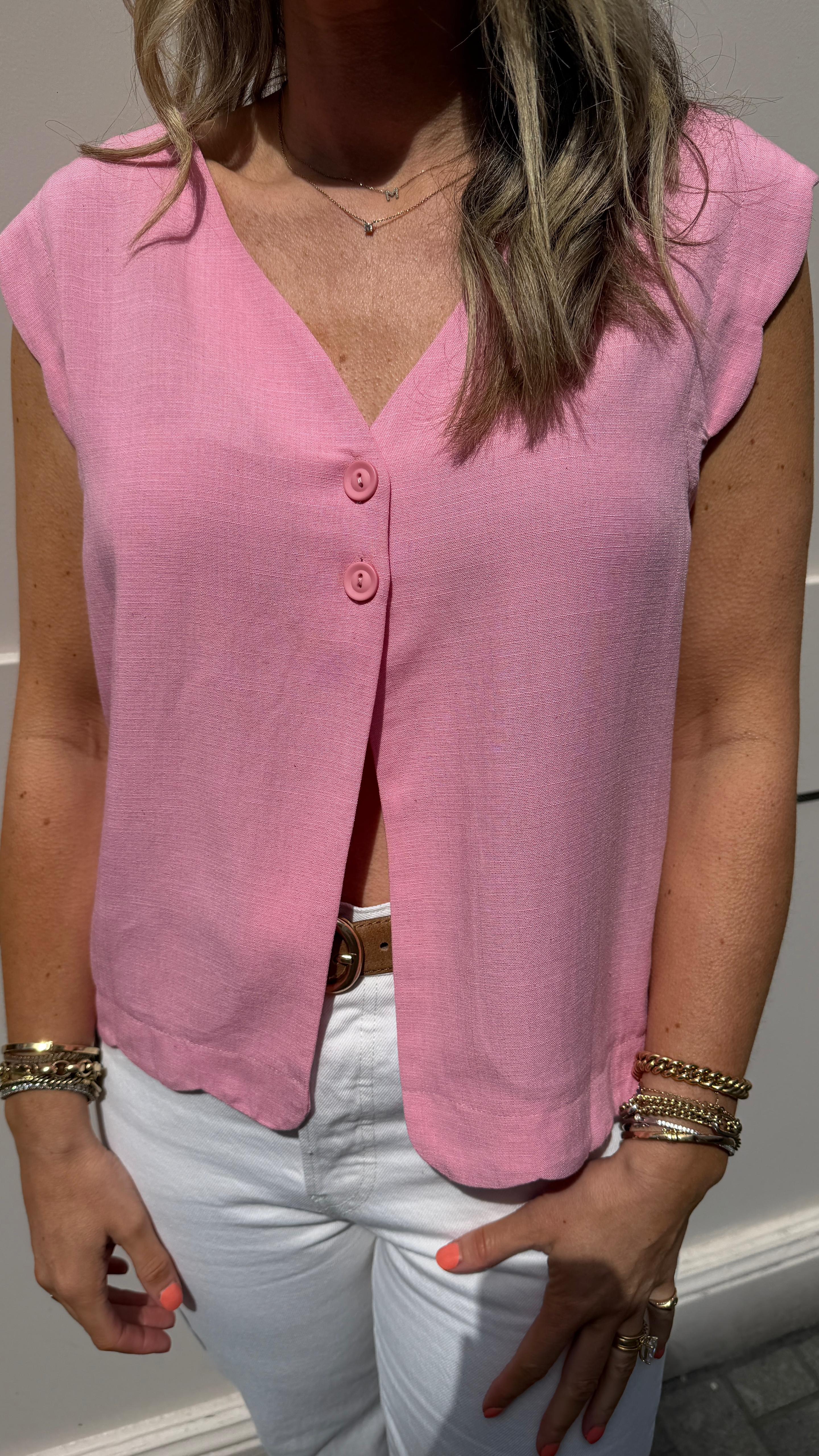 Tracy Pink Vest