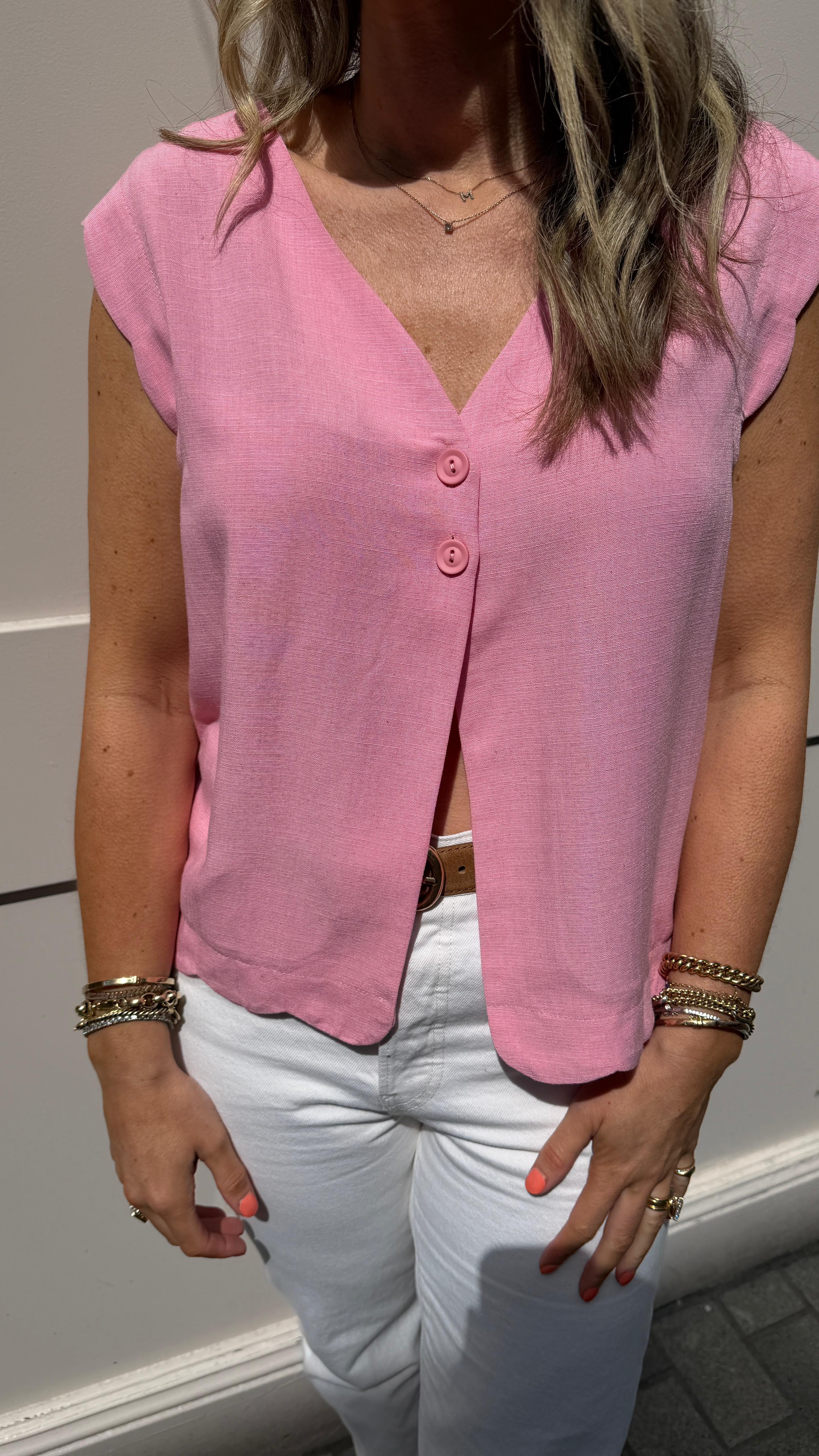 Tracy Pink Vest