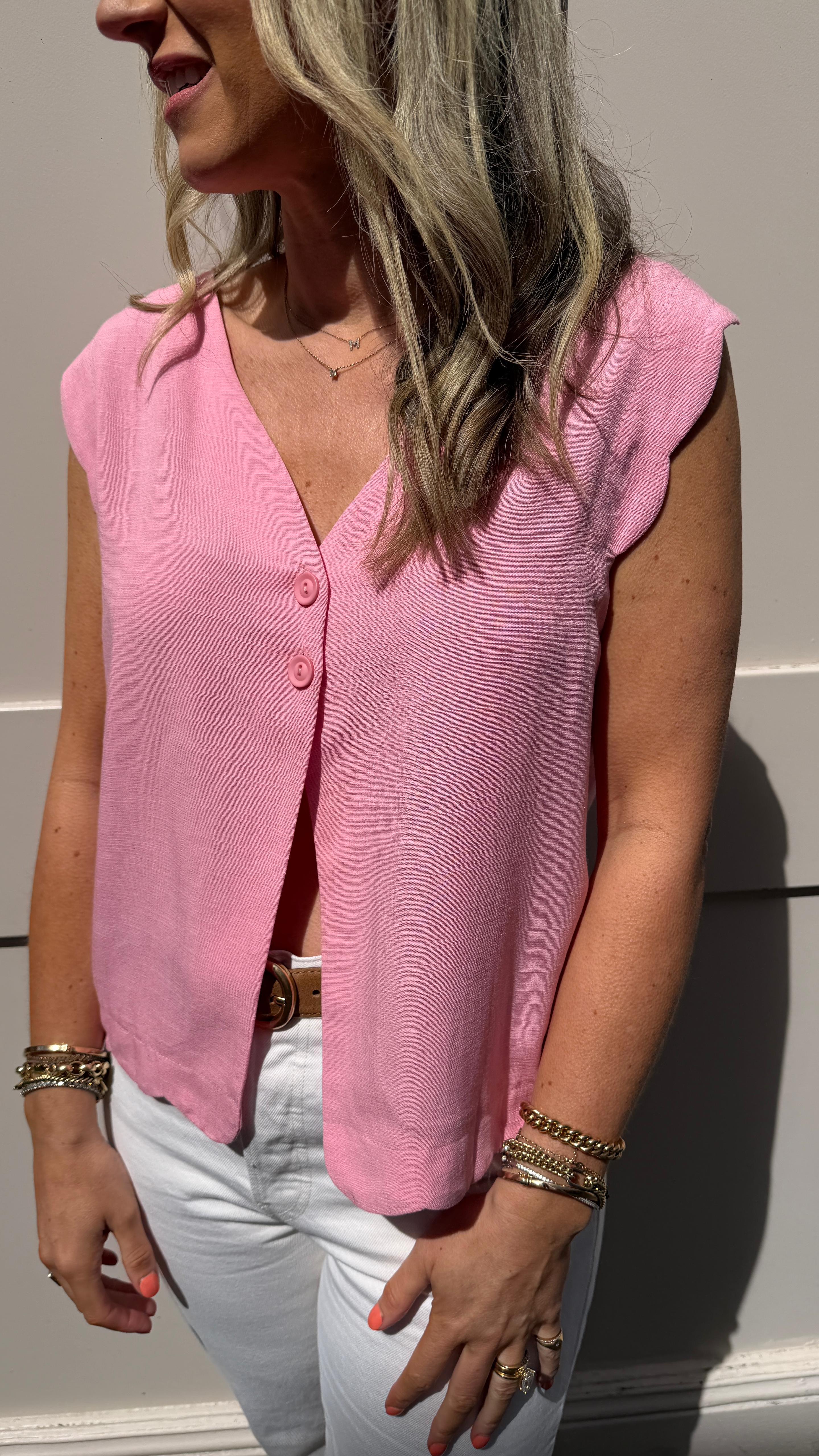 Tracy Pink Vest