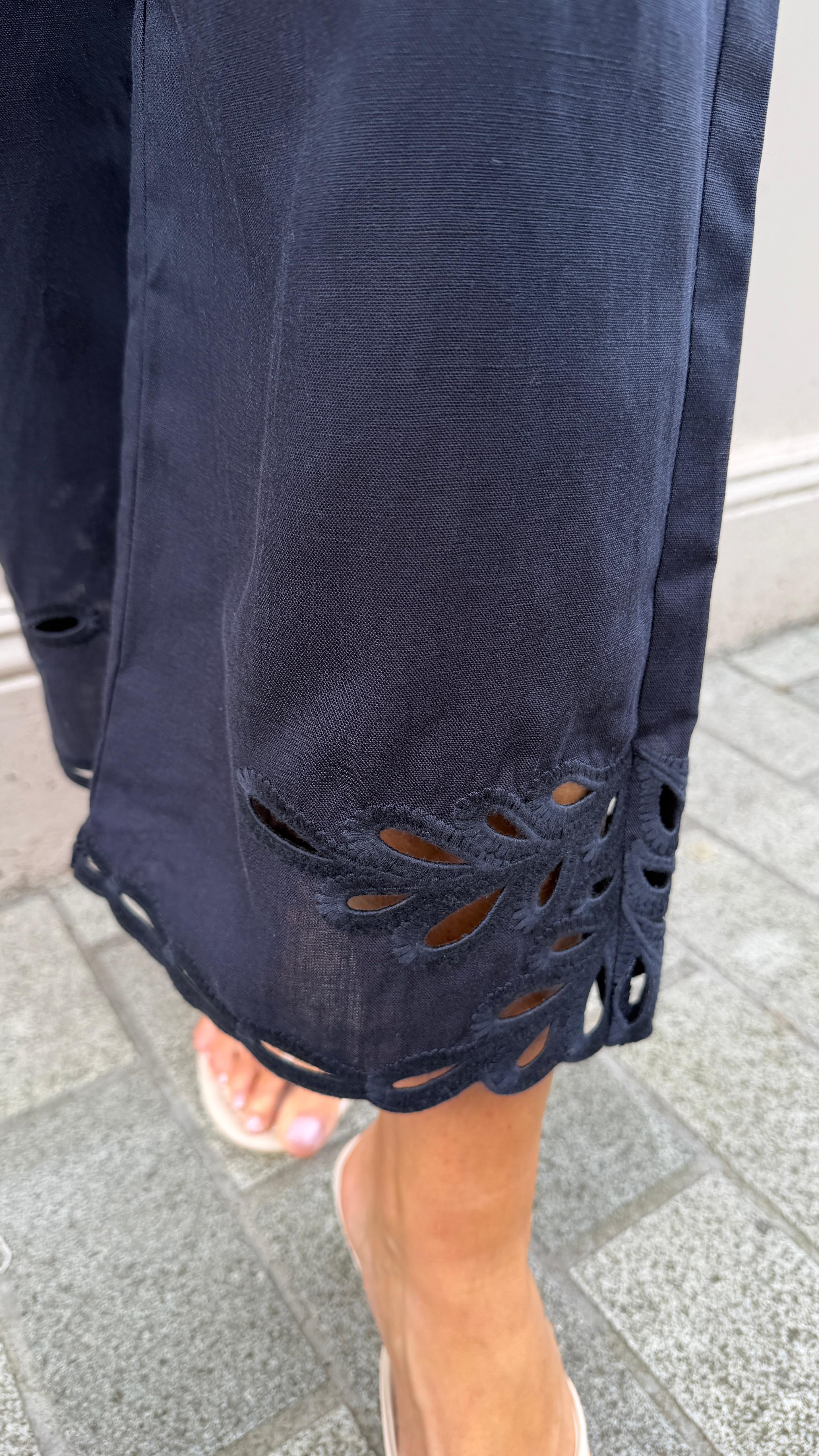 Lilian Navy Trousers