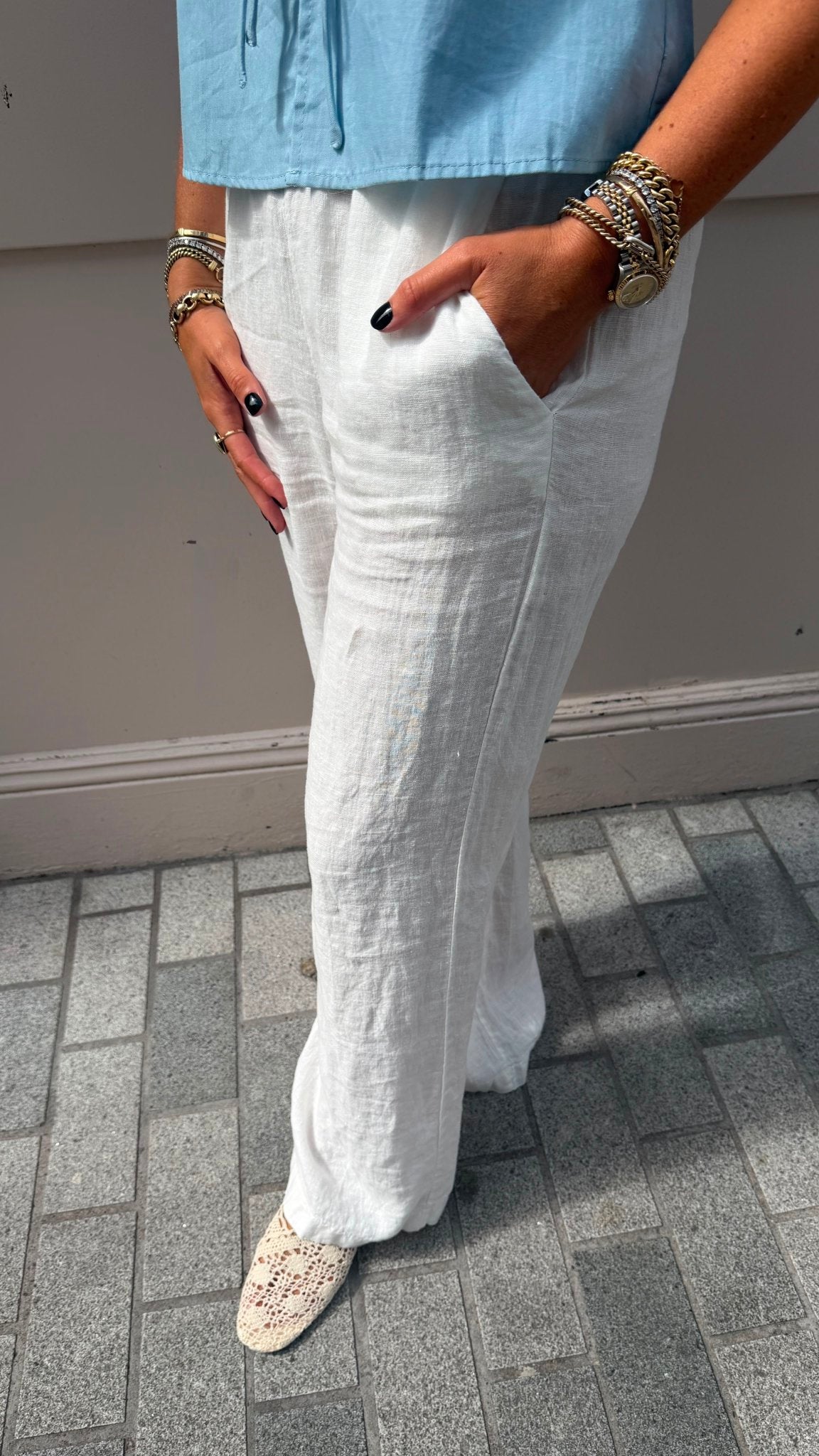 Sol Linen Trousers - Lily's Boutique