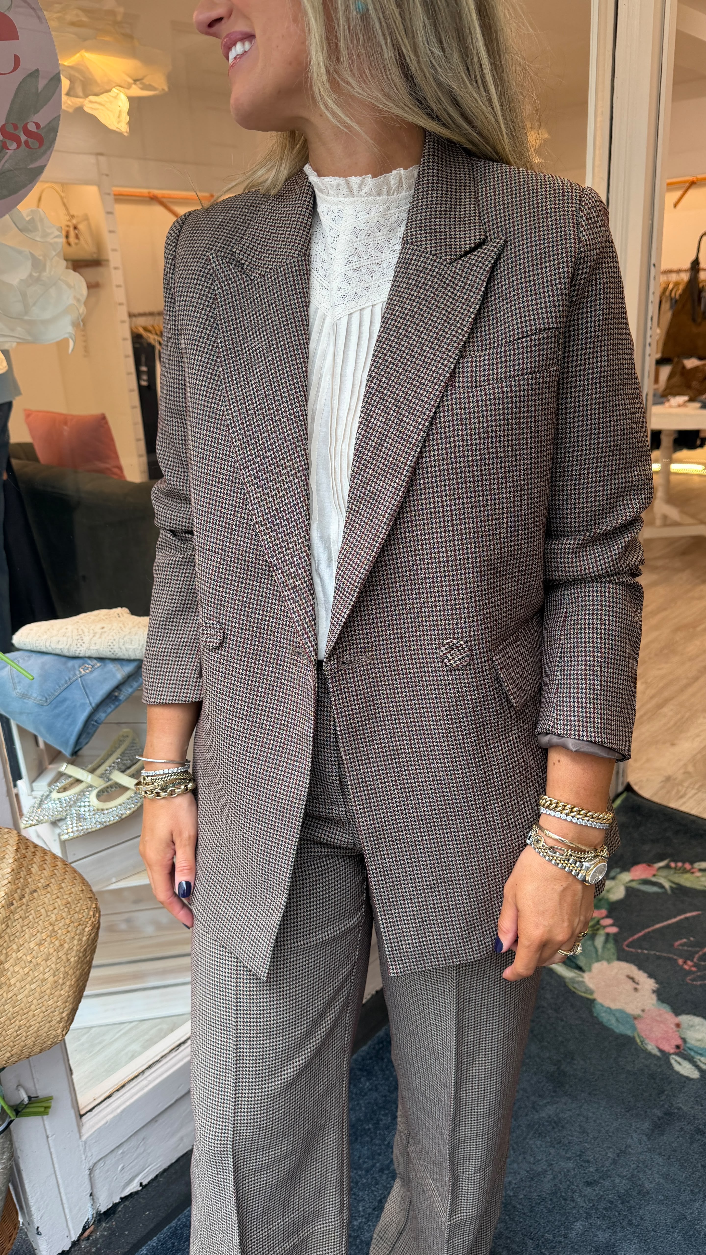 Angie Taupe Blazer