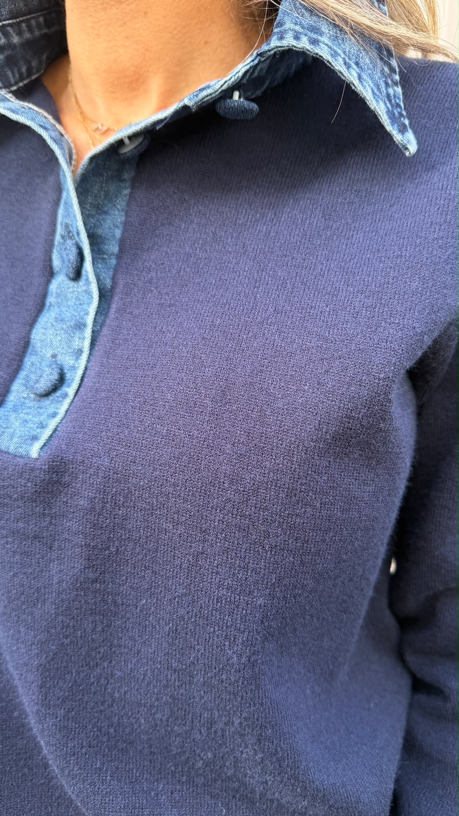May Navy Jumper