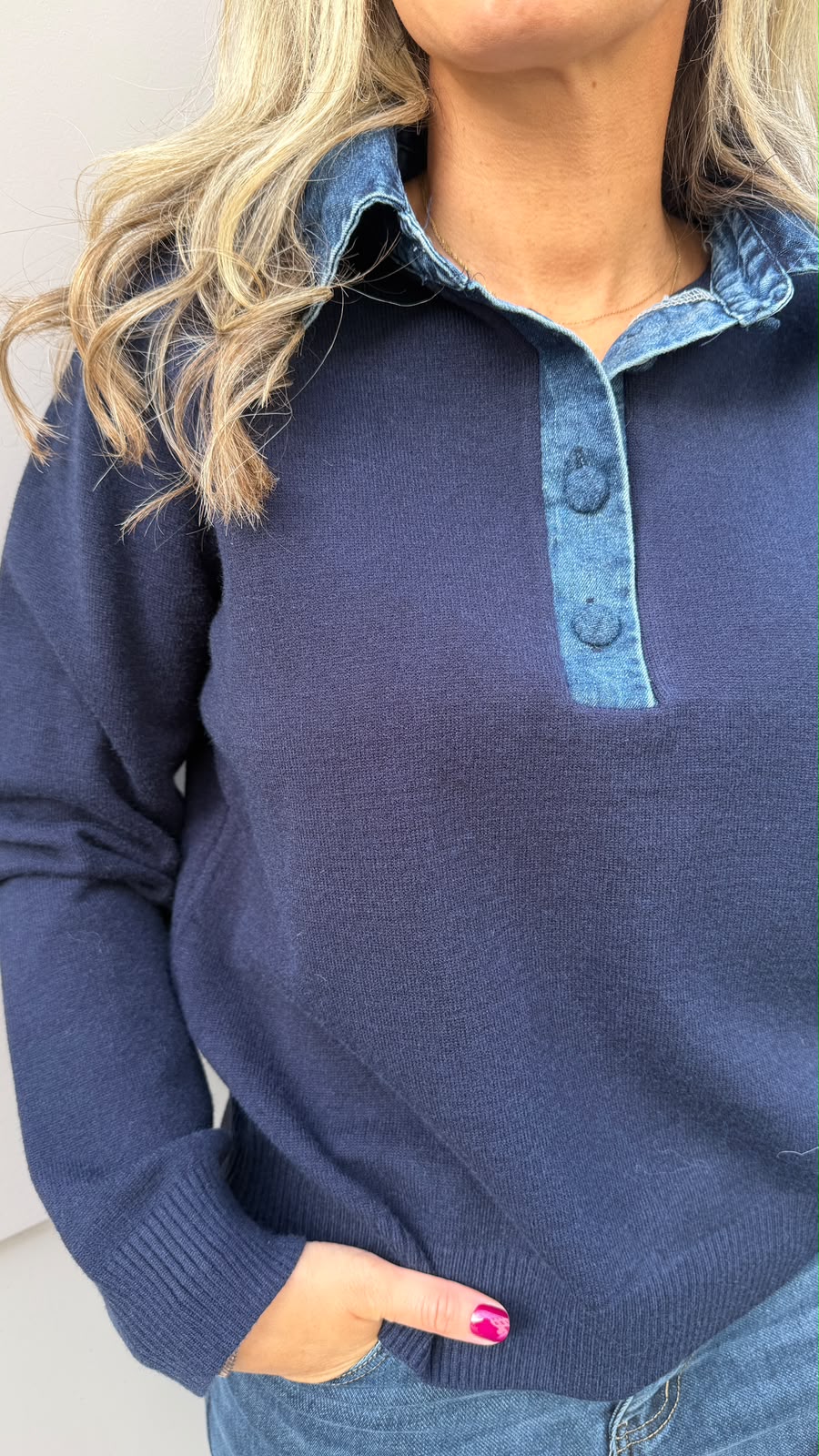 May Navy Jumper