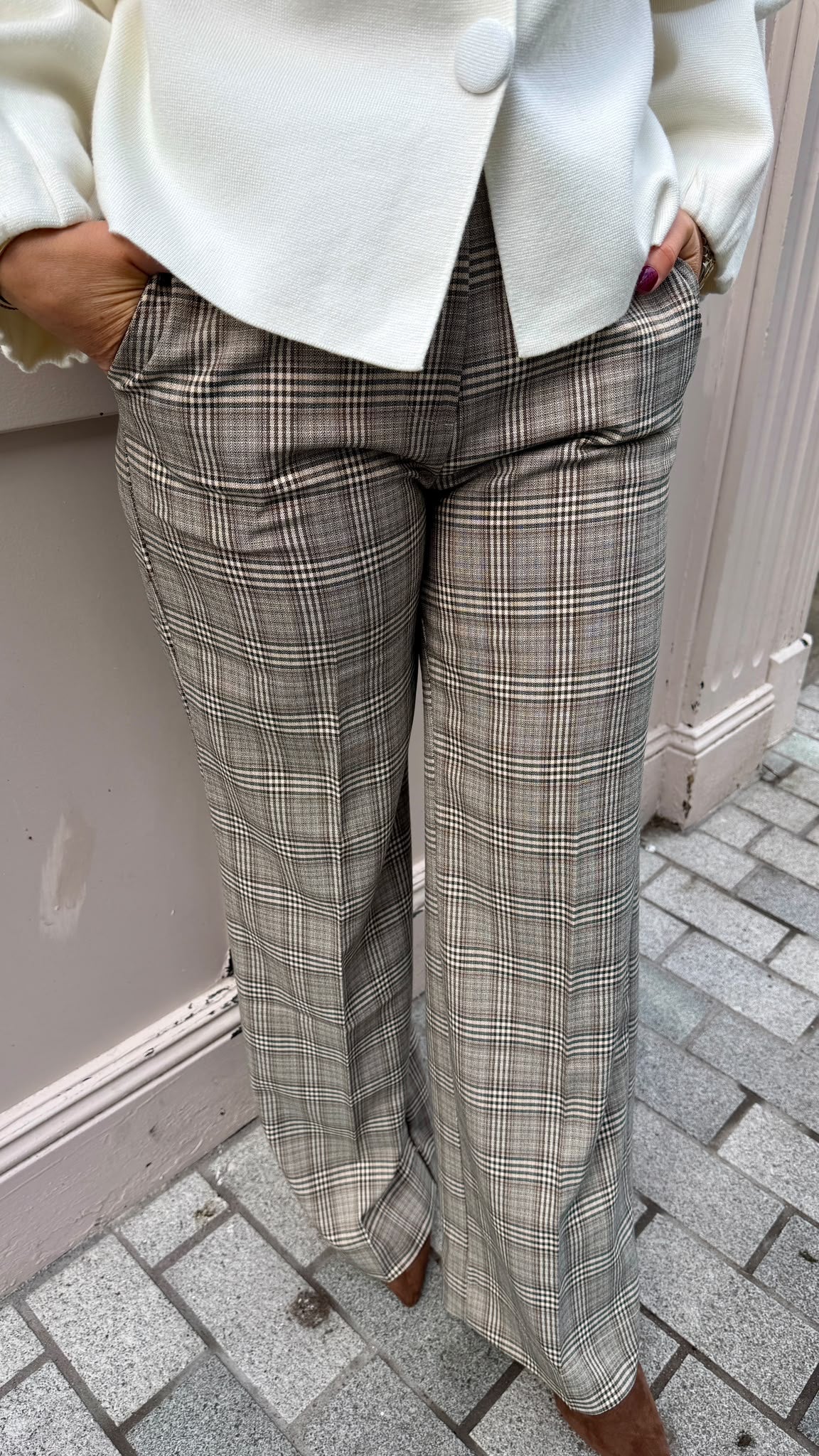 Carla Plaid Trousers