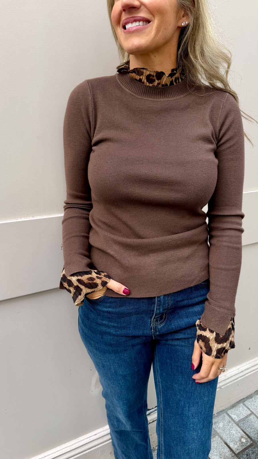 Veronica Brown Knit Jumper
