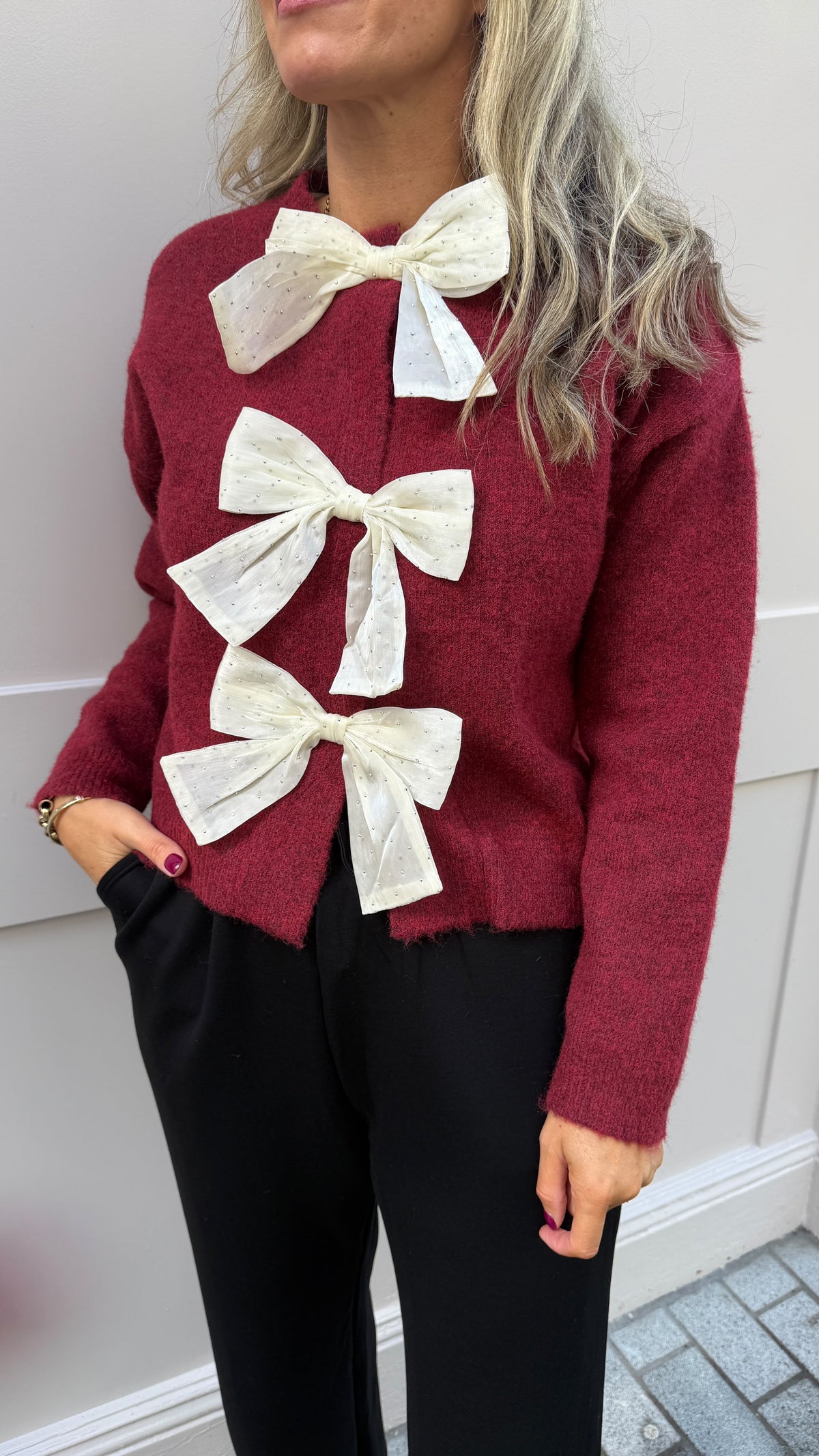 Charlotte Bow Jumper/Cardi