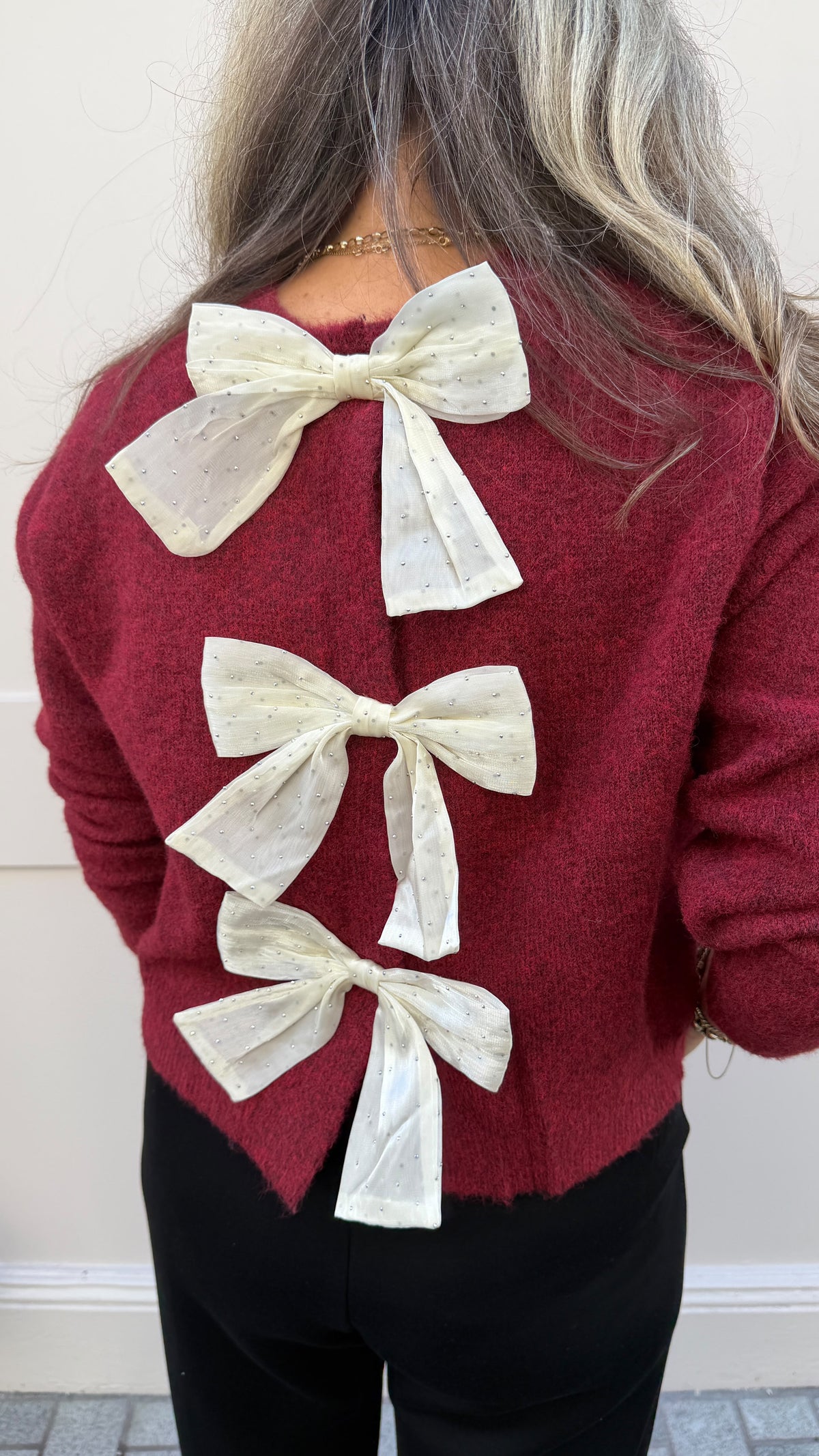 Charlotte Bow Jumper/Cardi