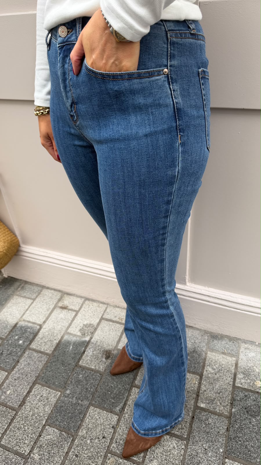 Katie Flared Jeans-by Lily's